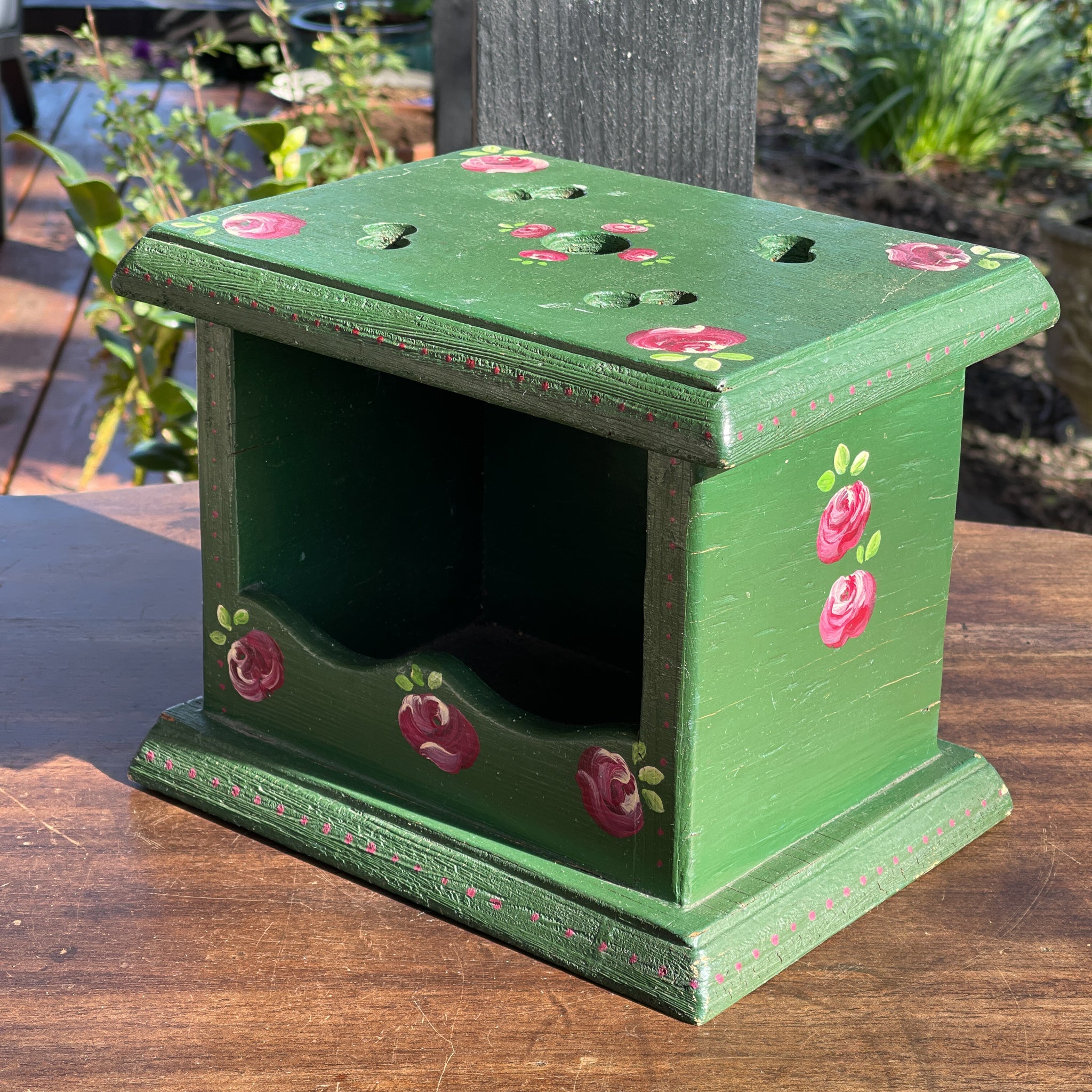 Houten Hindeloopen Stoof - The Collectionist