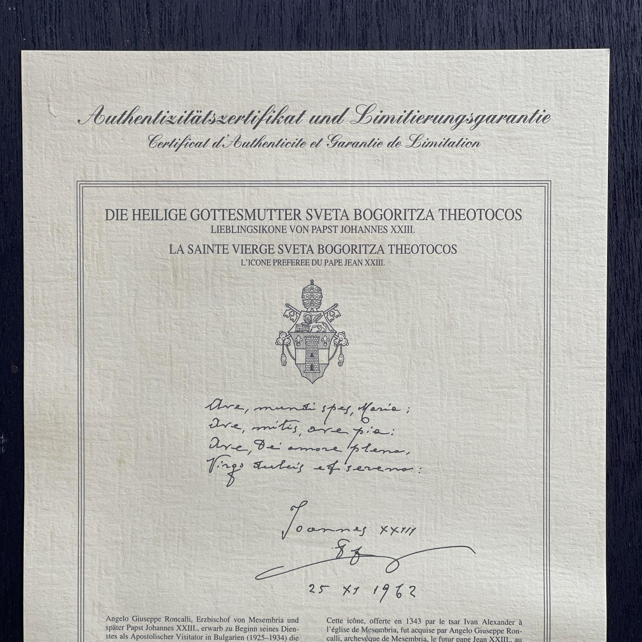 Icoon van de Maagd Sveta Bogoritza Theotocos - The Collectionist