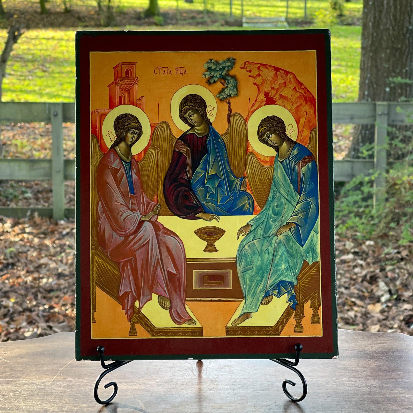 Icoon van de oudtestamentische Drievuldigheid - Bamestra Curiosa