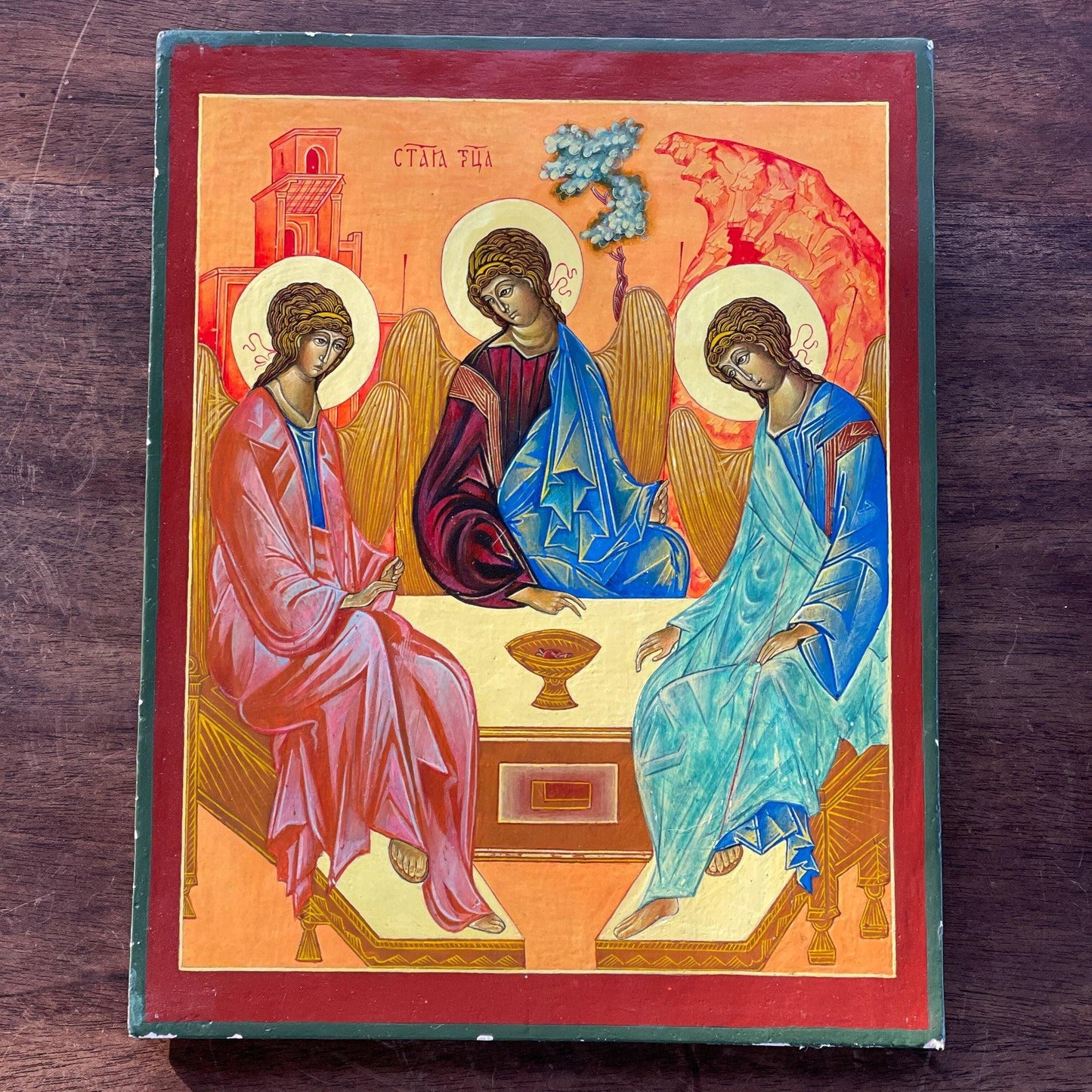 Icoon van de oudtestamentische Drievuldigheid - Bamestra Curiosa