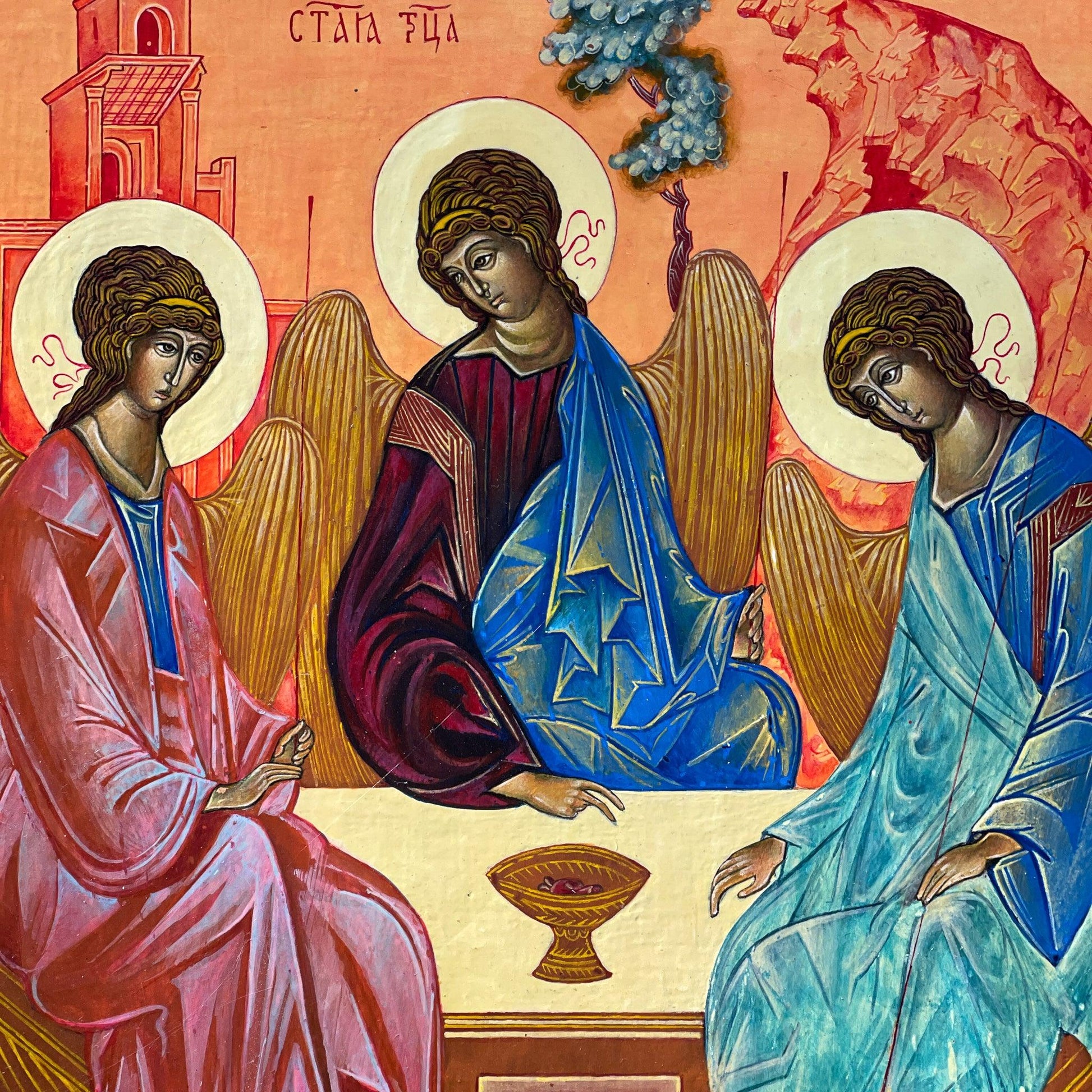 Icoon van de oudtestamentische Drievuldigheid - Bamestra Curiosa