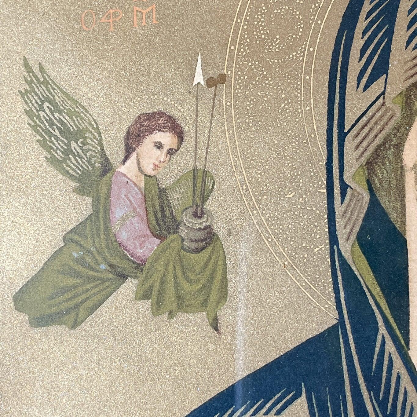 Ikoon in oude lijst - Bamestra Curiosa