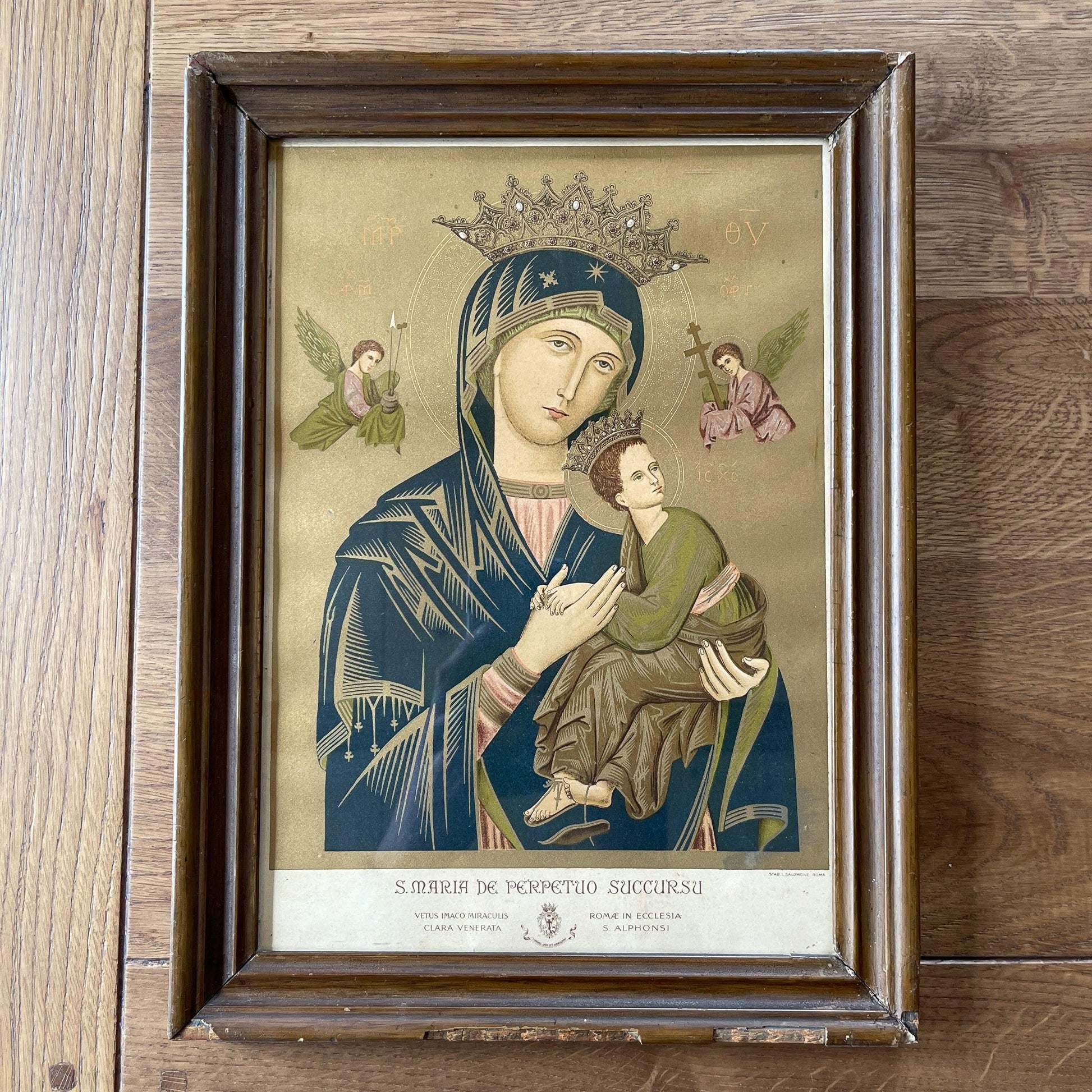 Ikoon in oude lijst - Bamestra Curiosa