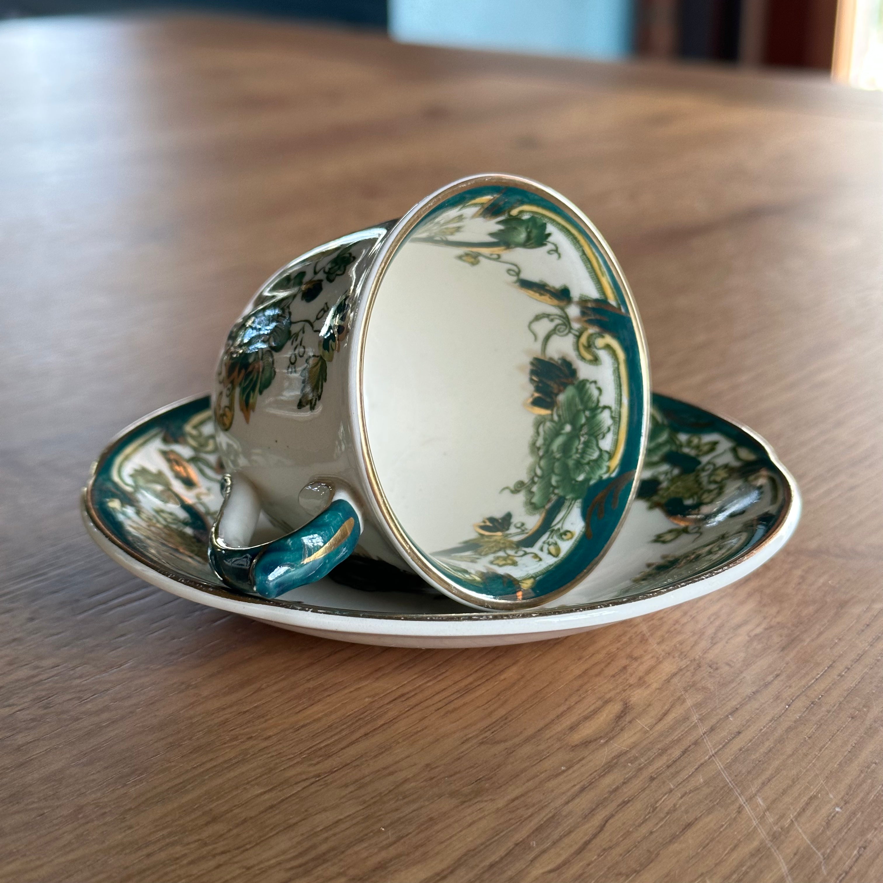 Mason’s Ironstone Chartreuse Zes Persoons Theeservies The Collectionist