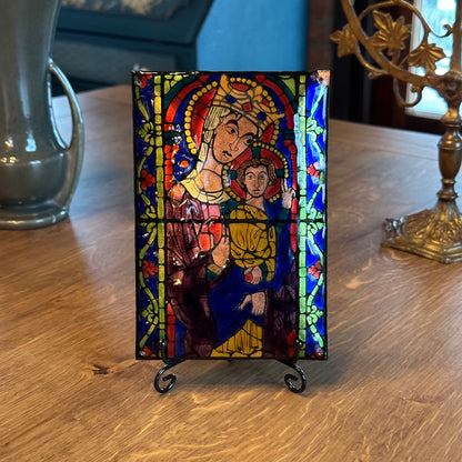 Geëmailleerd koperen icoon met prachtige kleuren The Collectionist