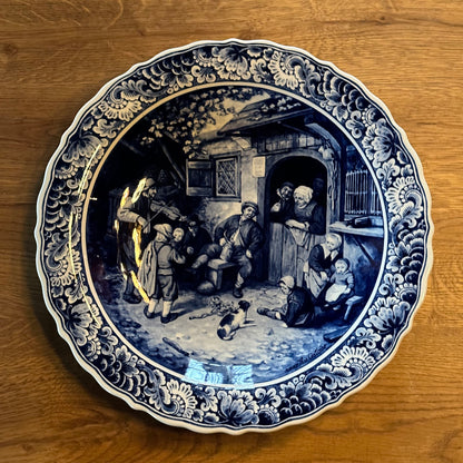 Delfts Blauw bord De Vioolspeler van Van Ostade The Collectionist