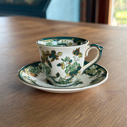 Mason’s Ironstone Chartreuse Zes Persoons Theeservies The Collectionist