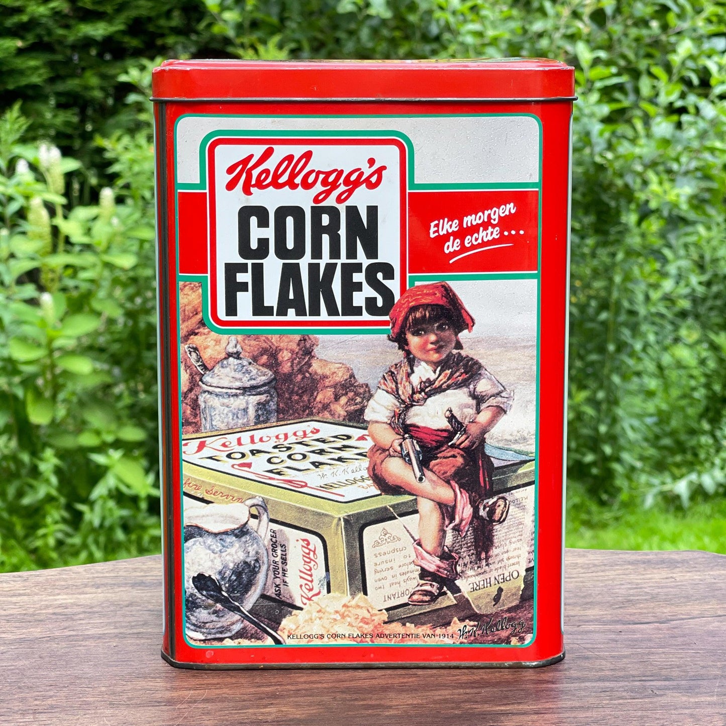 Kellogg's Corn Flakes blik - Bamestra Curiosa