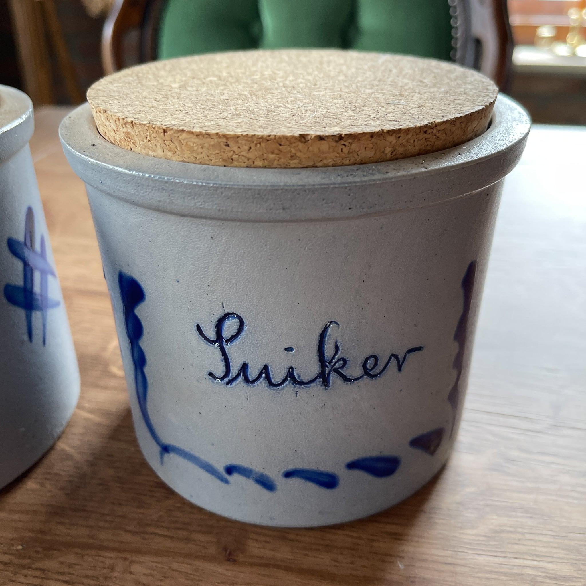 Keuls aardewerk koffie thee en suiker potten - The Collectionist