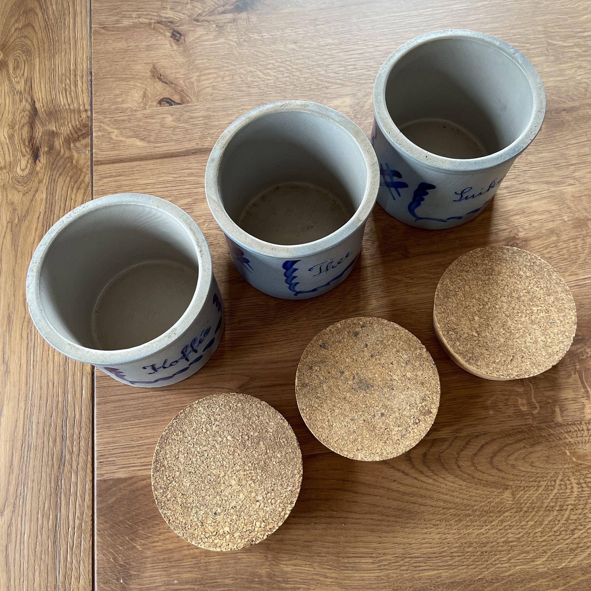 Keuls aardewerk koffie thee en suiker potten - The Collectionist