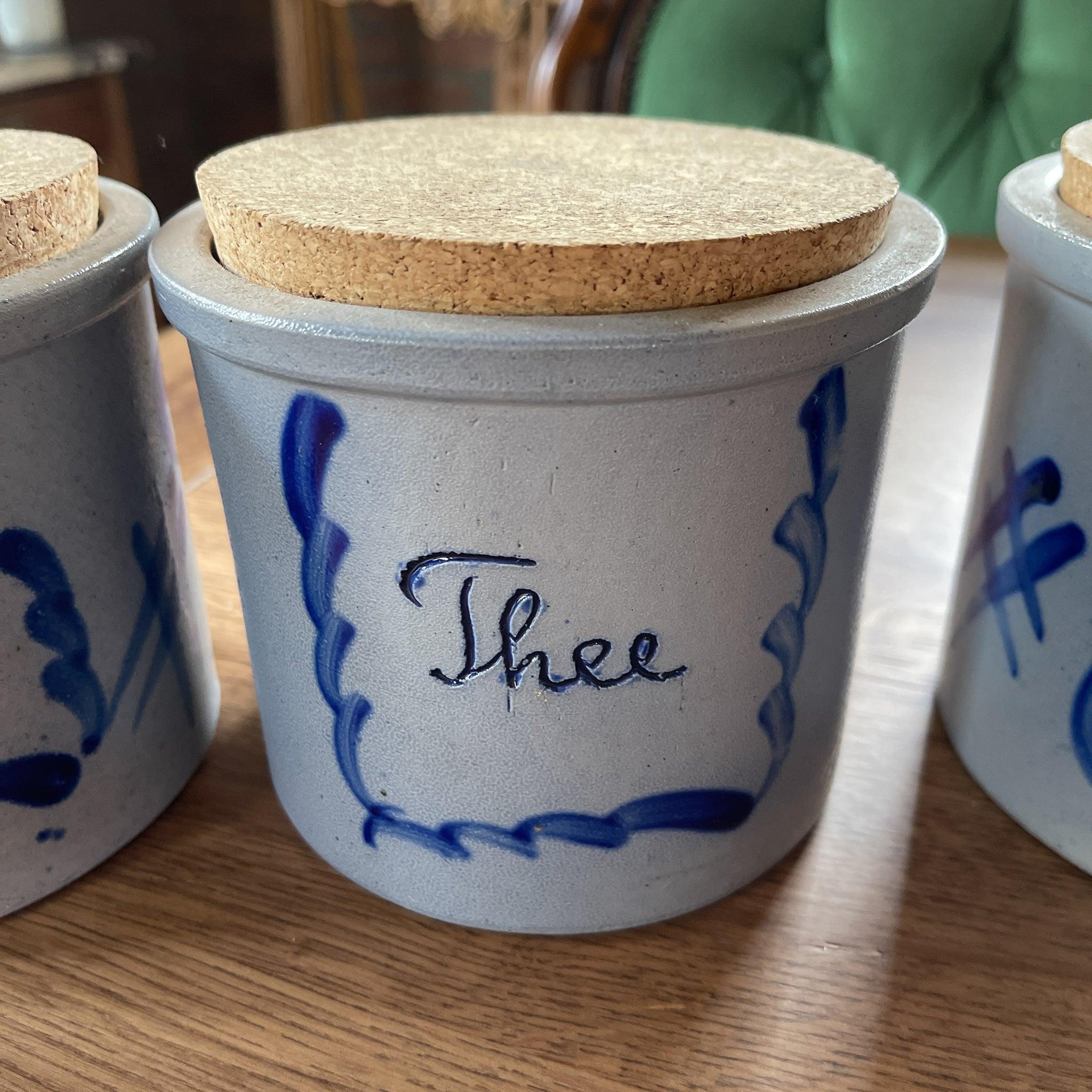 Keuls aardewerk koffie thee en suiker potten - The Collectionist