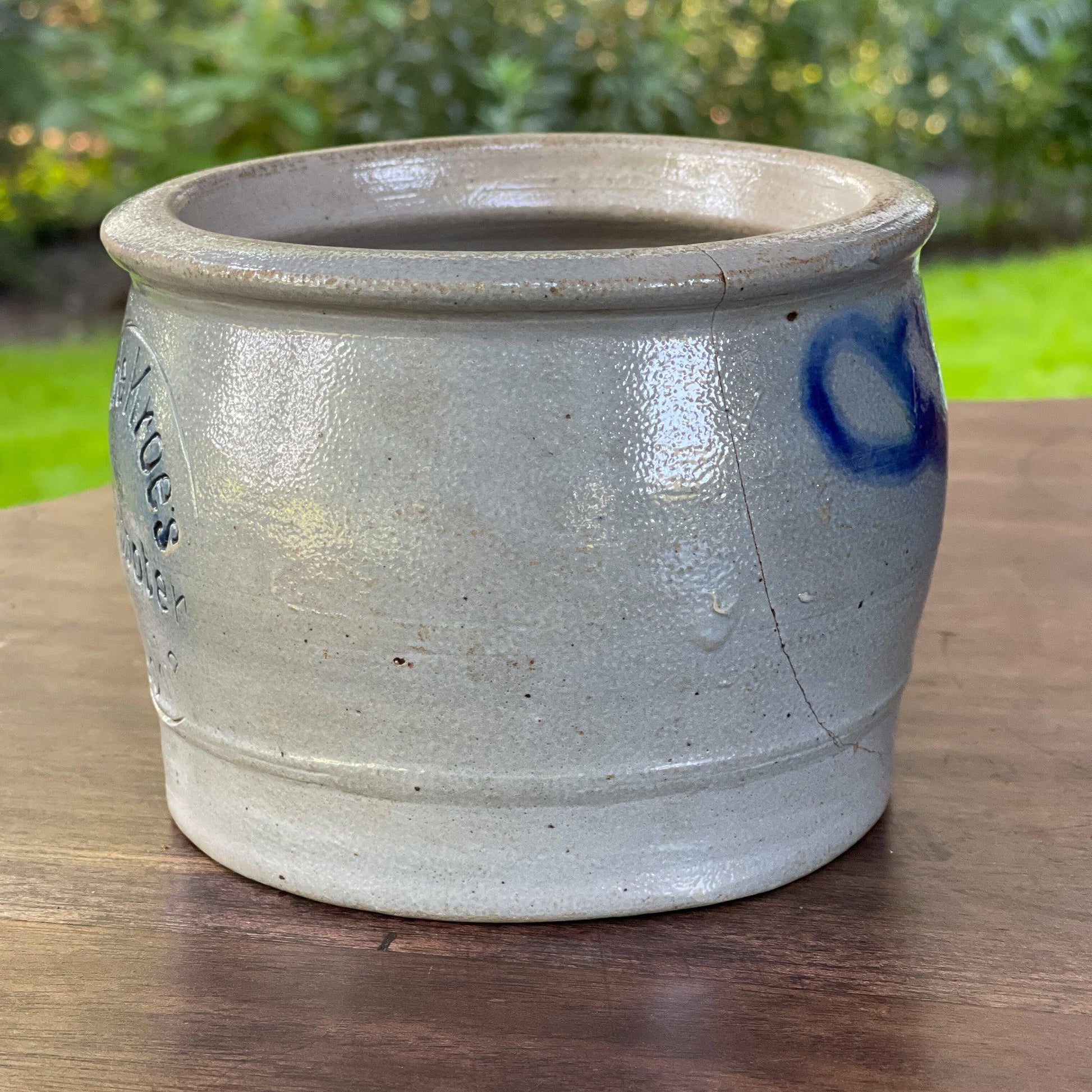 Keulse aardewerk roomboter pot J. de Kroes Overschie - Bamestra Curiosa