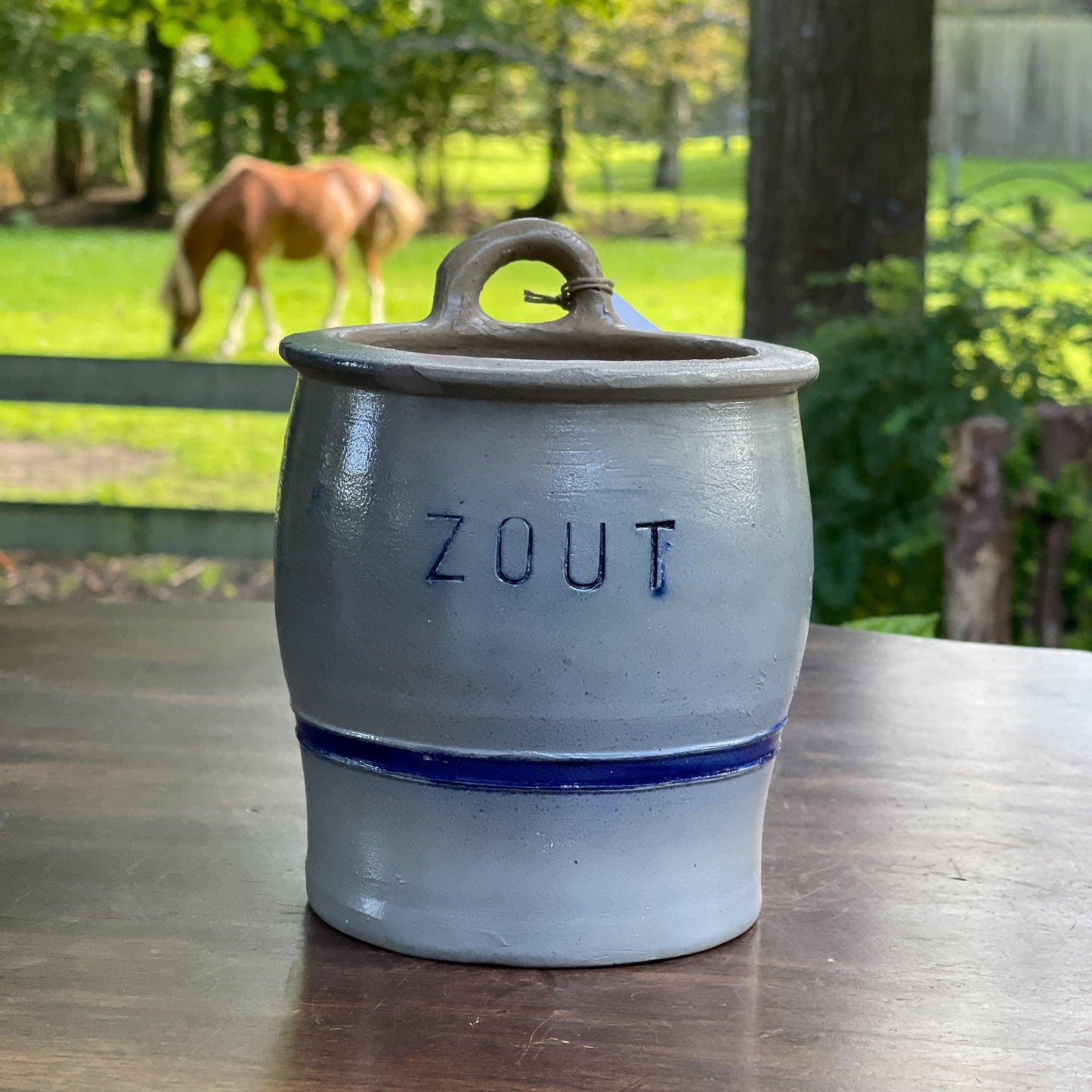 Keulse aardewerk zout pot - Bamestra Curiosa