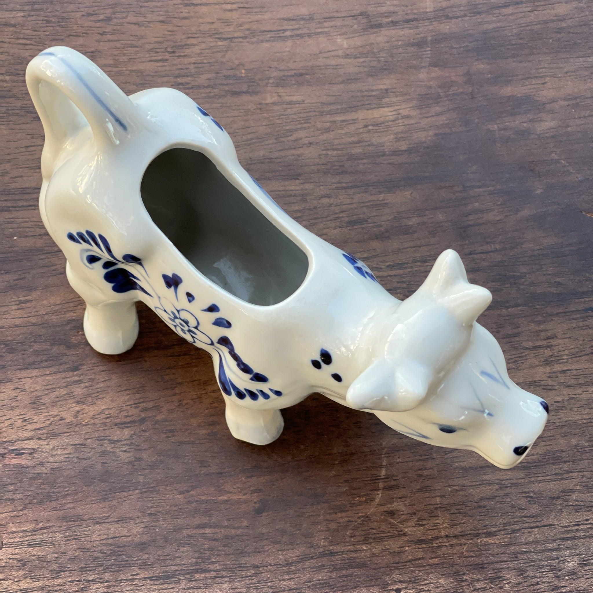 Koe melkkan, handbeschilderd Delfts Blauw - The Collectionist
