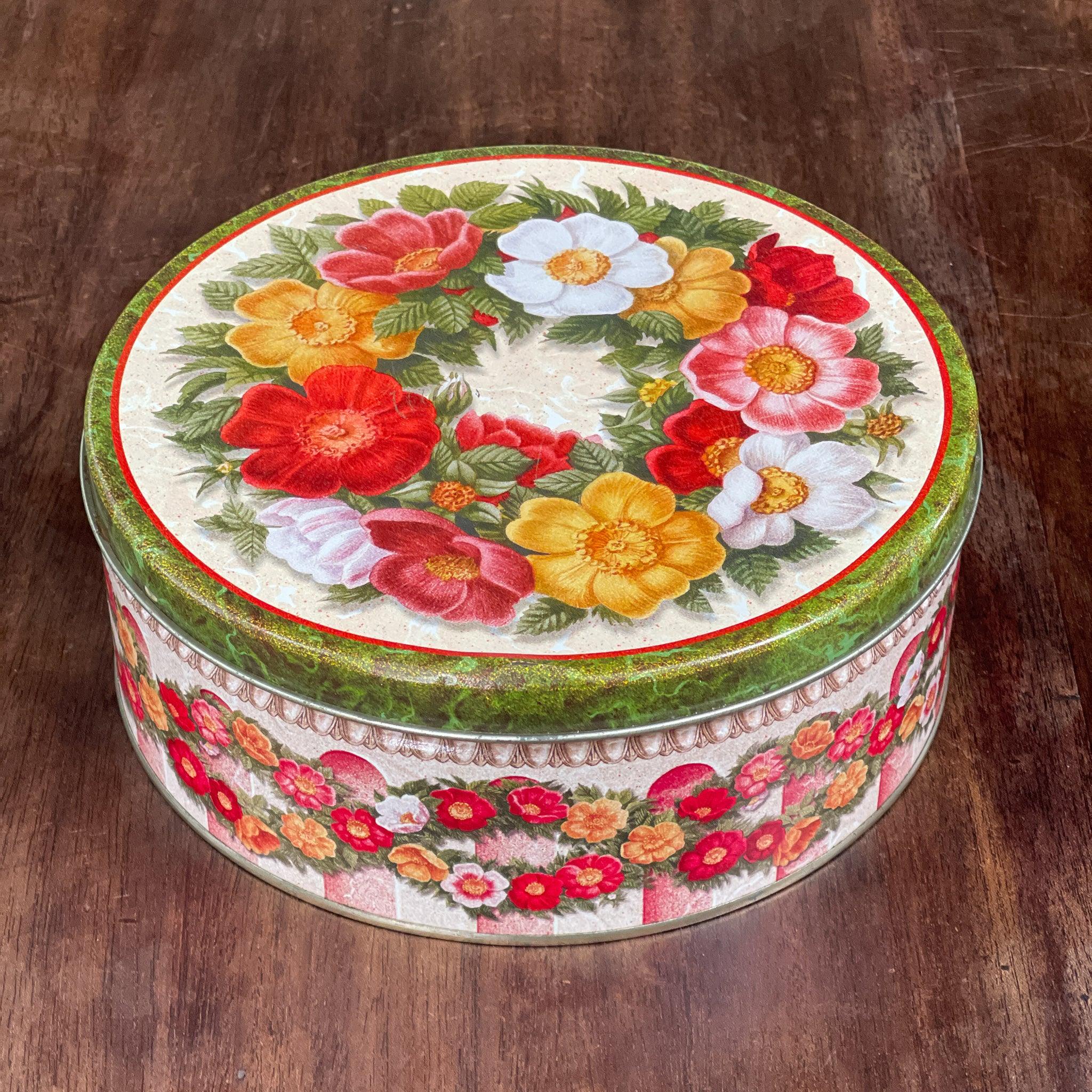 Koekblik met bloemen - The Collectionist