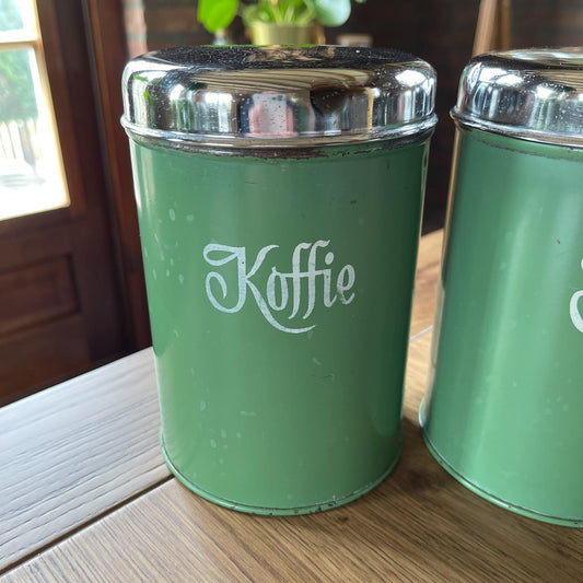 Koffie Thee en Suiker blikken - Bamestra Curiosa