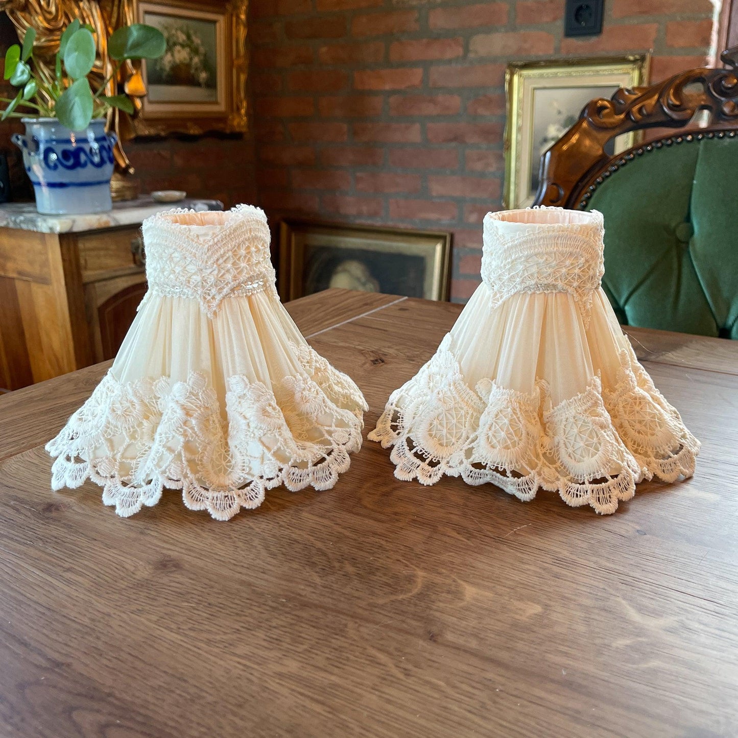 Lampenkapjes met kant - Bamestra Curiosa