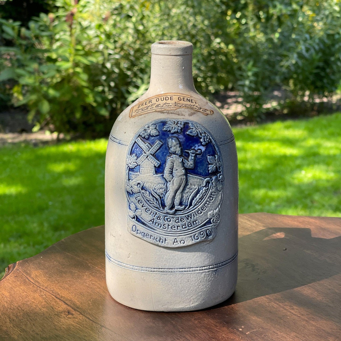 Levert en Co de Wildeman antiek Amsterdams jenever kruikje - Bamestra Curiosa