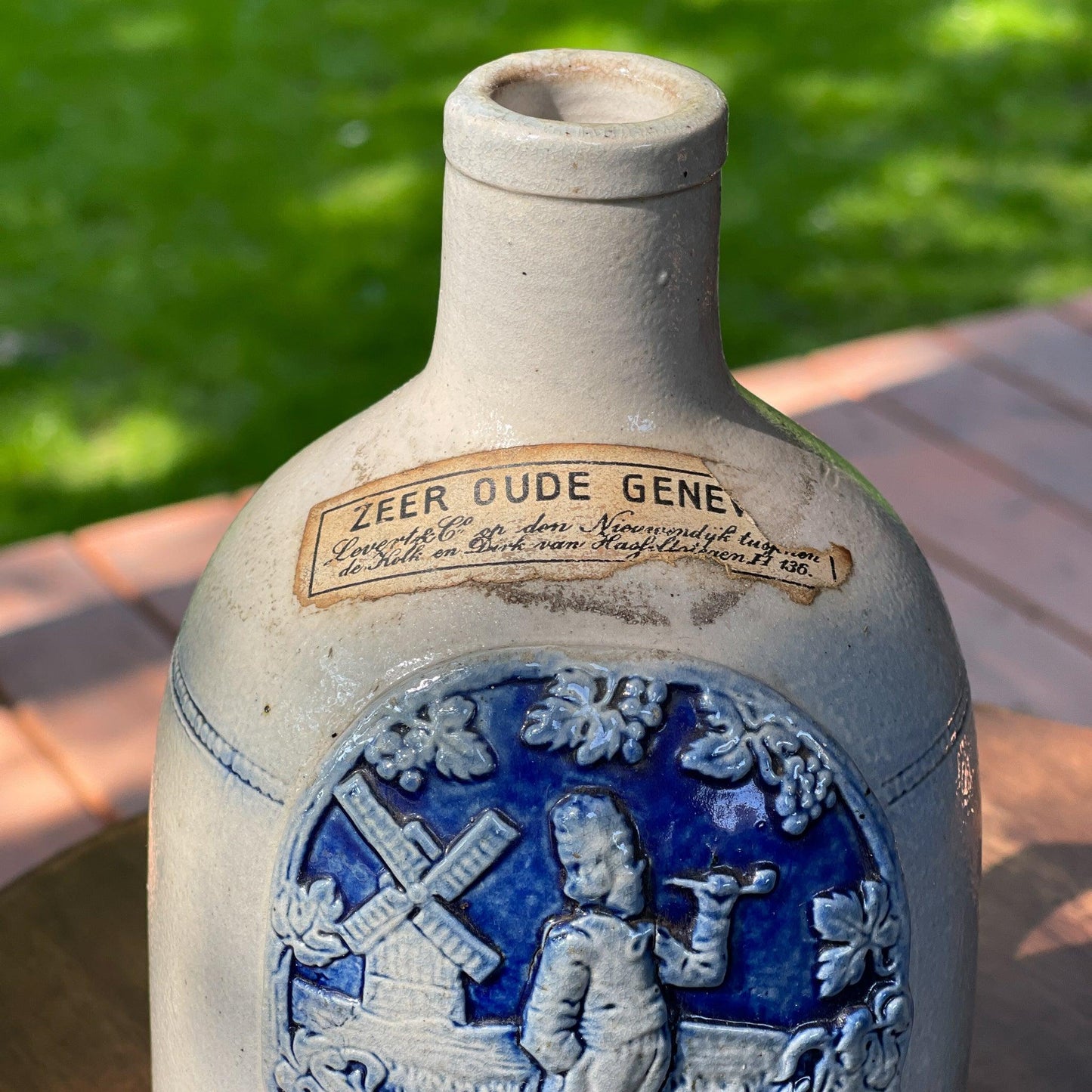 Levert en Co de Wildeman antiek Amsterdams jenever kruikje - Bamestra Curiosa