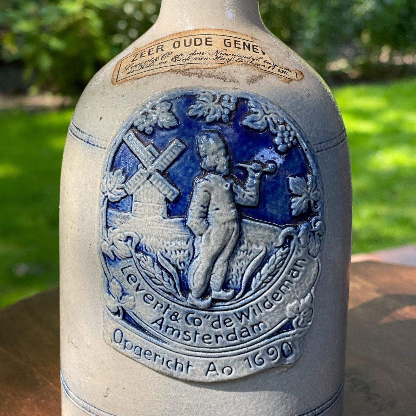 Levert en Co de Wildeman antiek Amsterdams jenever kruikje - Bamestra Curiosa