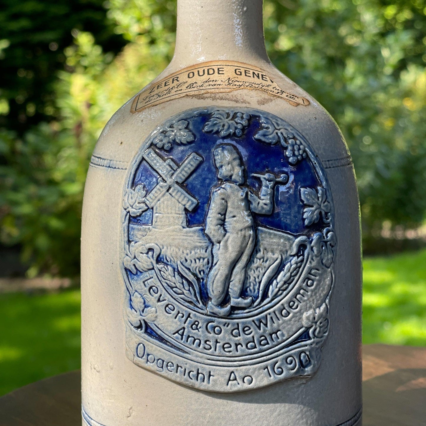 Levert en Co de Wildeman antiek Amsterdams jenever kruikje - Bamestra Curiosa