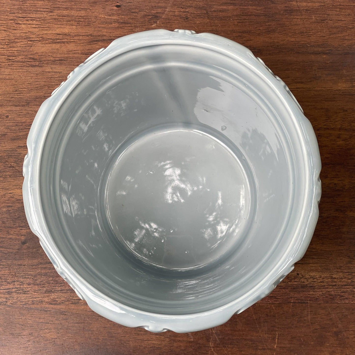 Lichtblauwe bloempot - Bamestra Curiosa