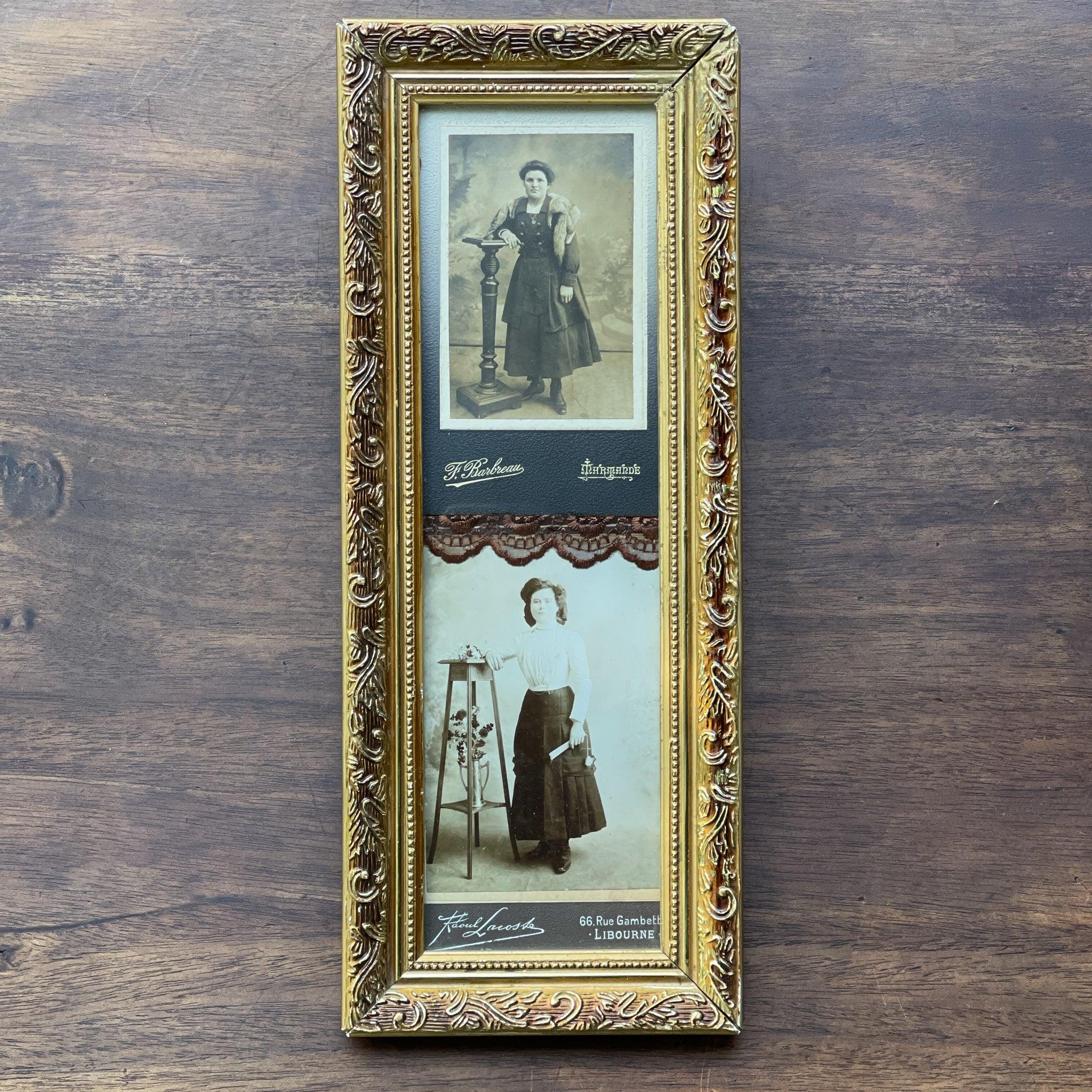 Lijstje met oude portretten met een verrassende achterzijde - The Collectionist