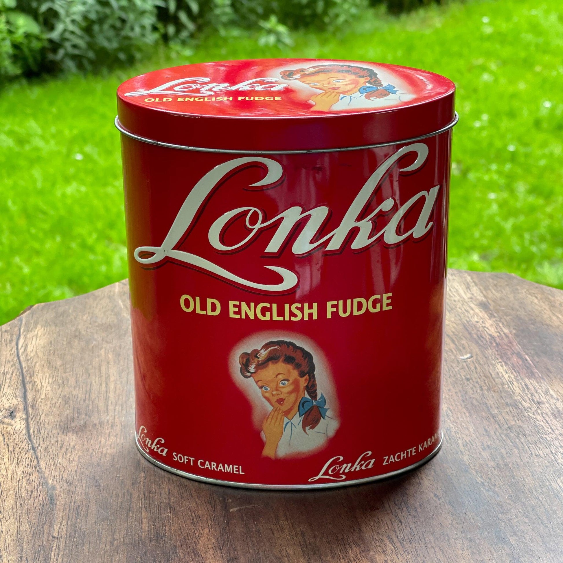 Lonka Old English Fudge blik - Bamestra Curiosa