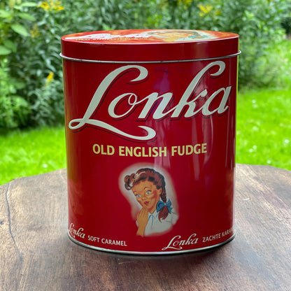 Lonka Old English Fudge blik - Bamestra Curiosa
