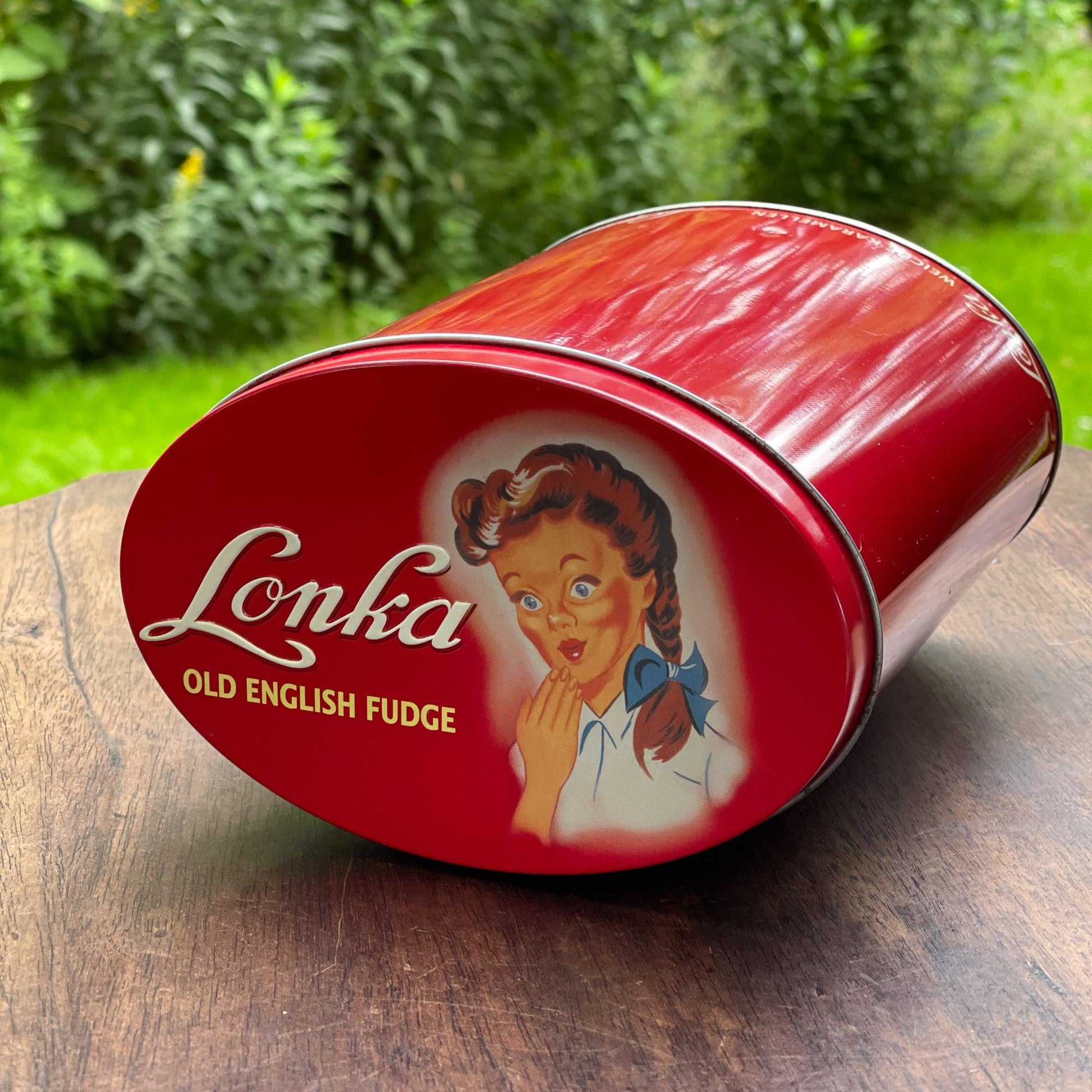 Lonka Old English Fudge blik - Bamestra Curiosa