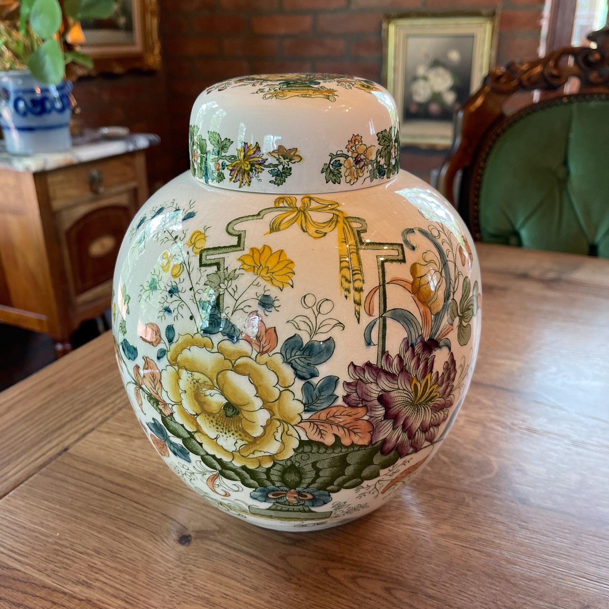 Mason's England gember pot - Bamestra Curiosa