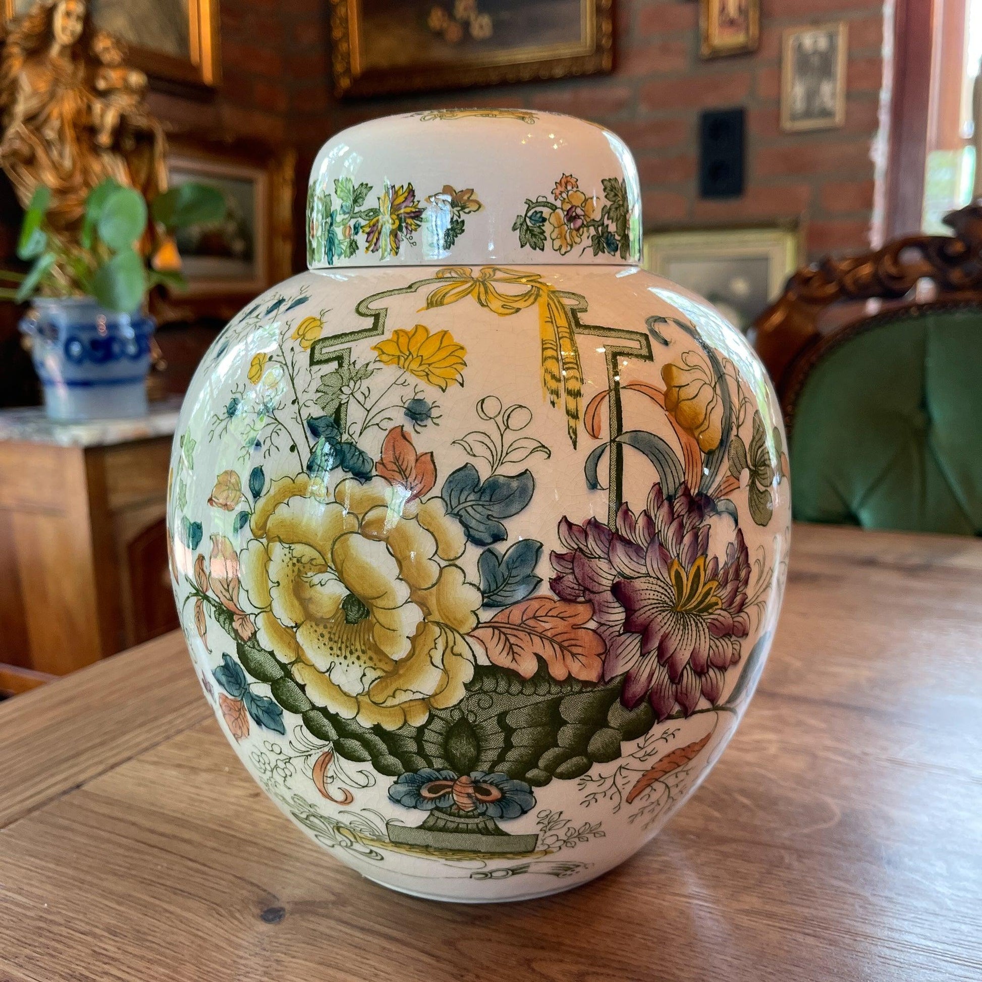 Mason's England gember pot - Bamestra Curiosa