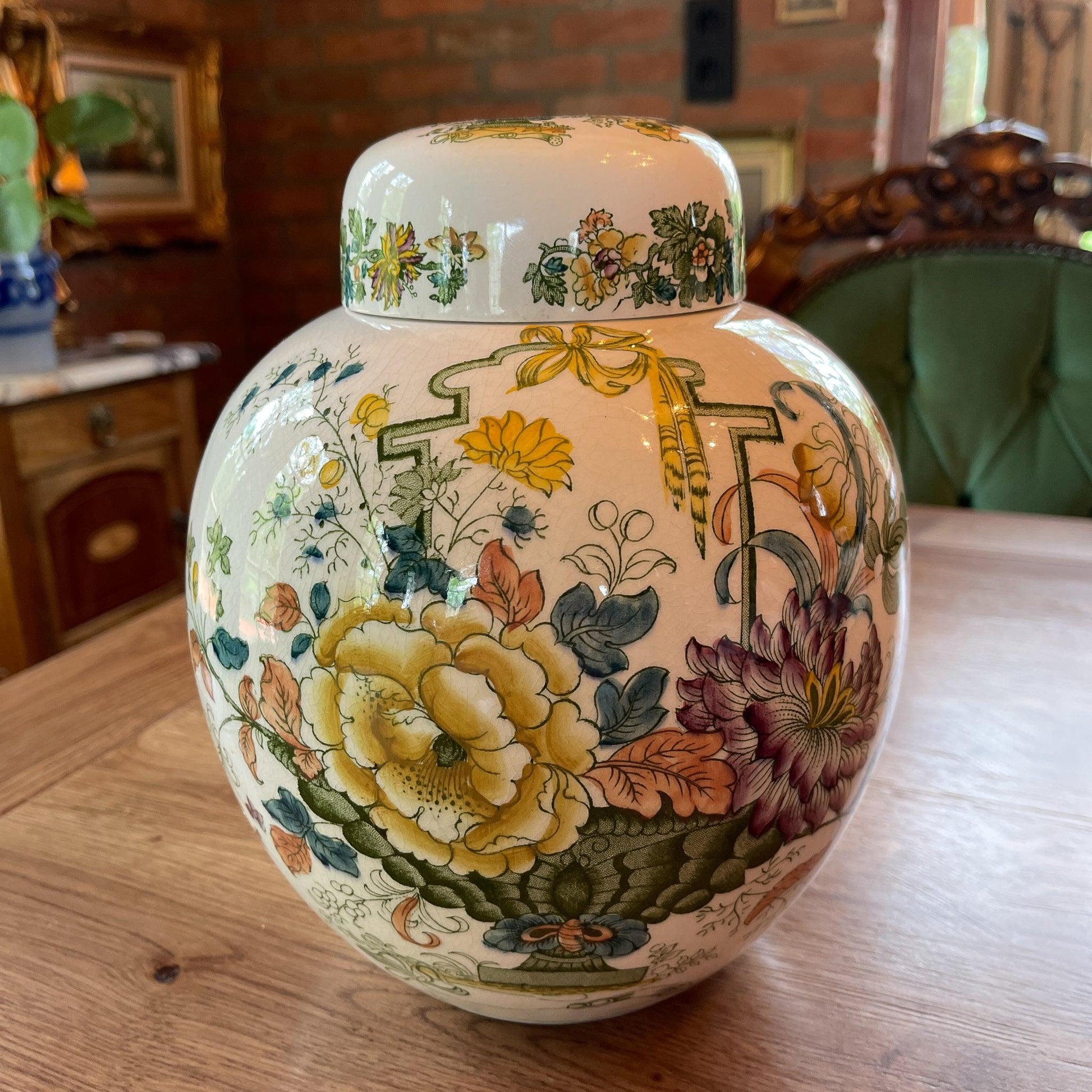 Mason's England gember pot - Bamestra Curiosa