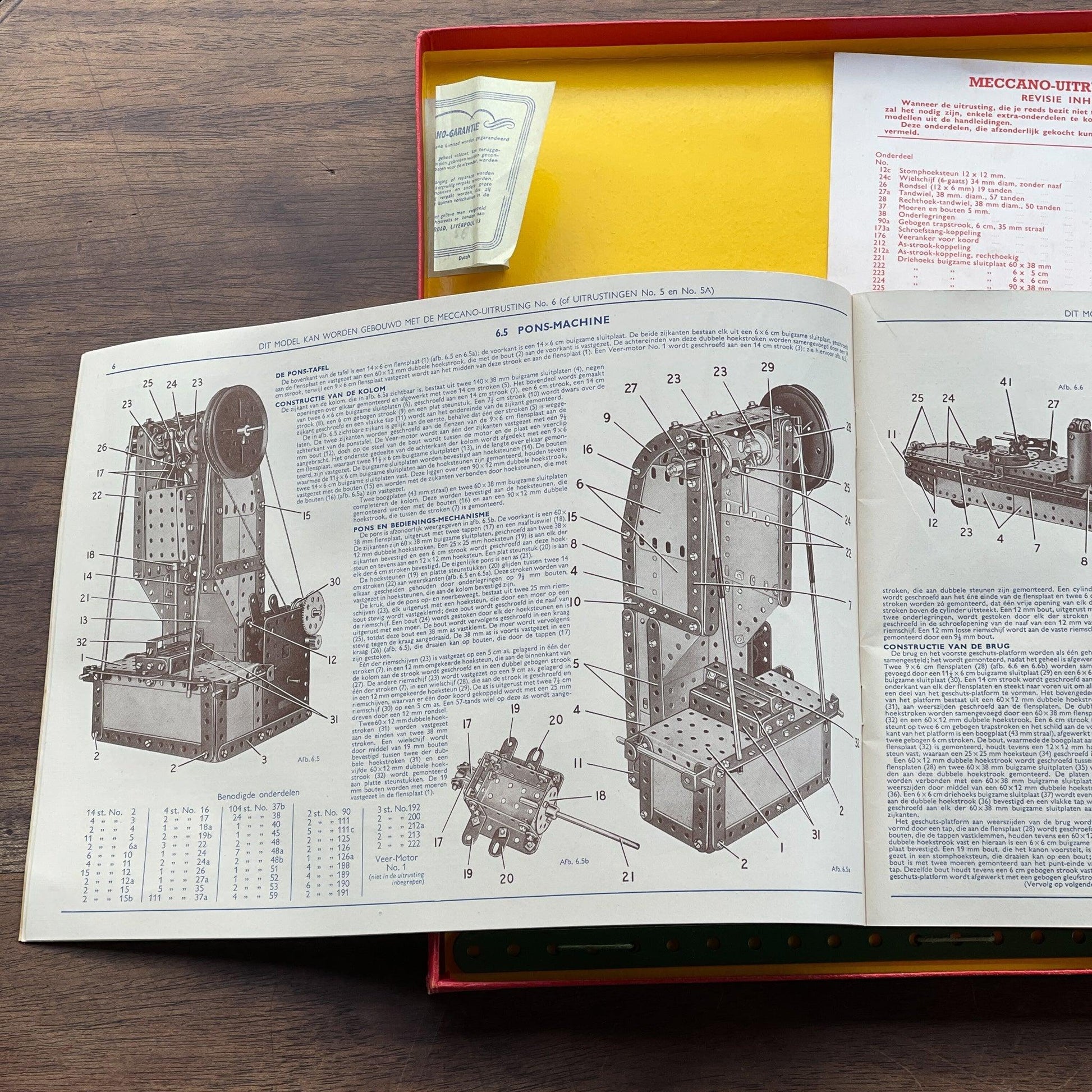 Meccano aanvullingsuitrusting 5A - Bamestra Curiosa