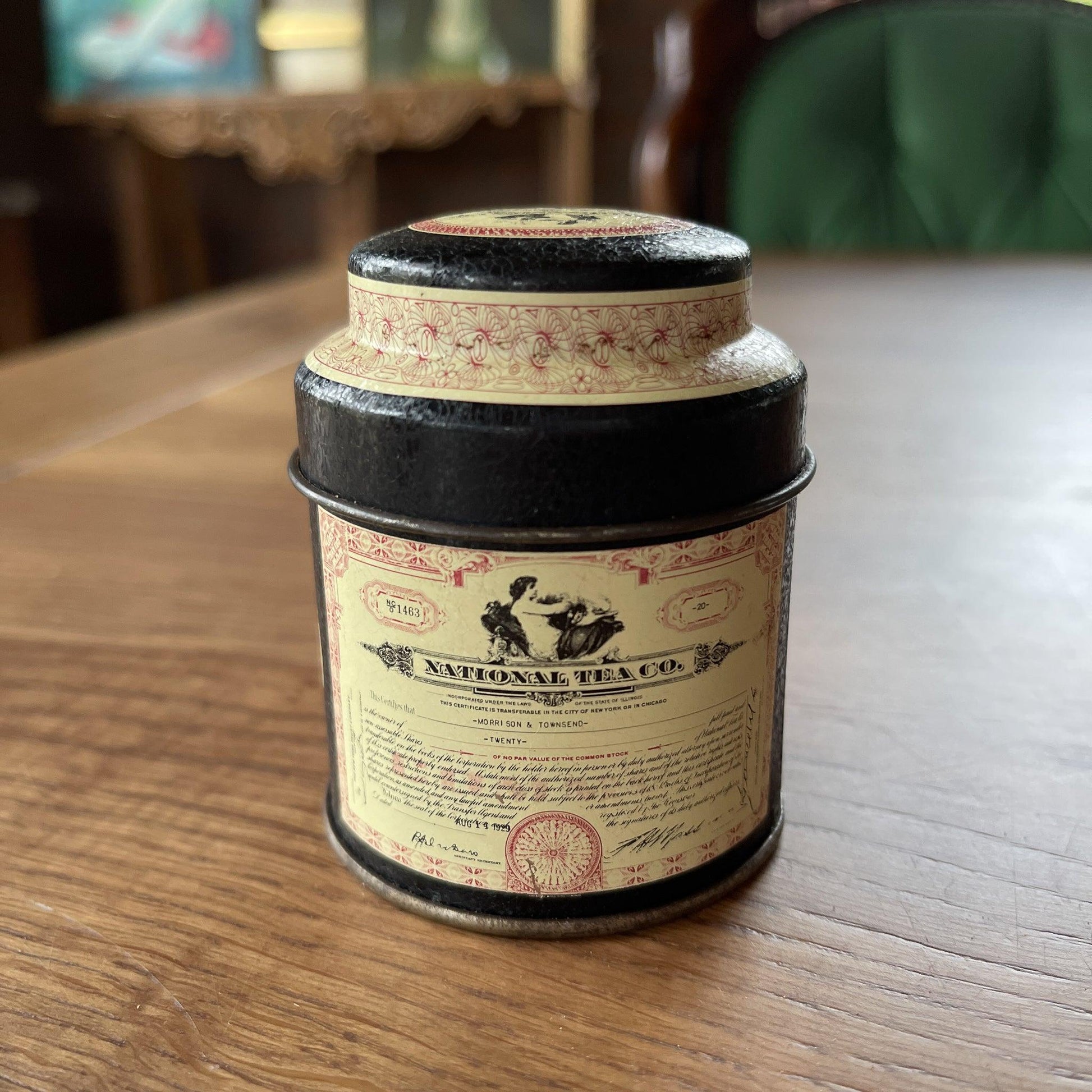 National Tea Co. blikje - Bamestra Curiosa