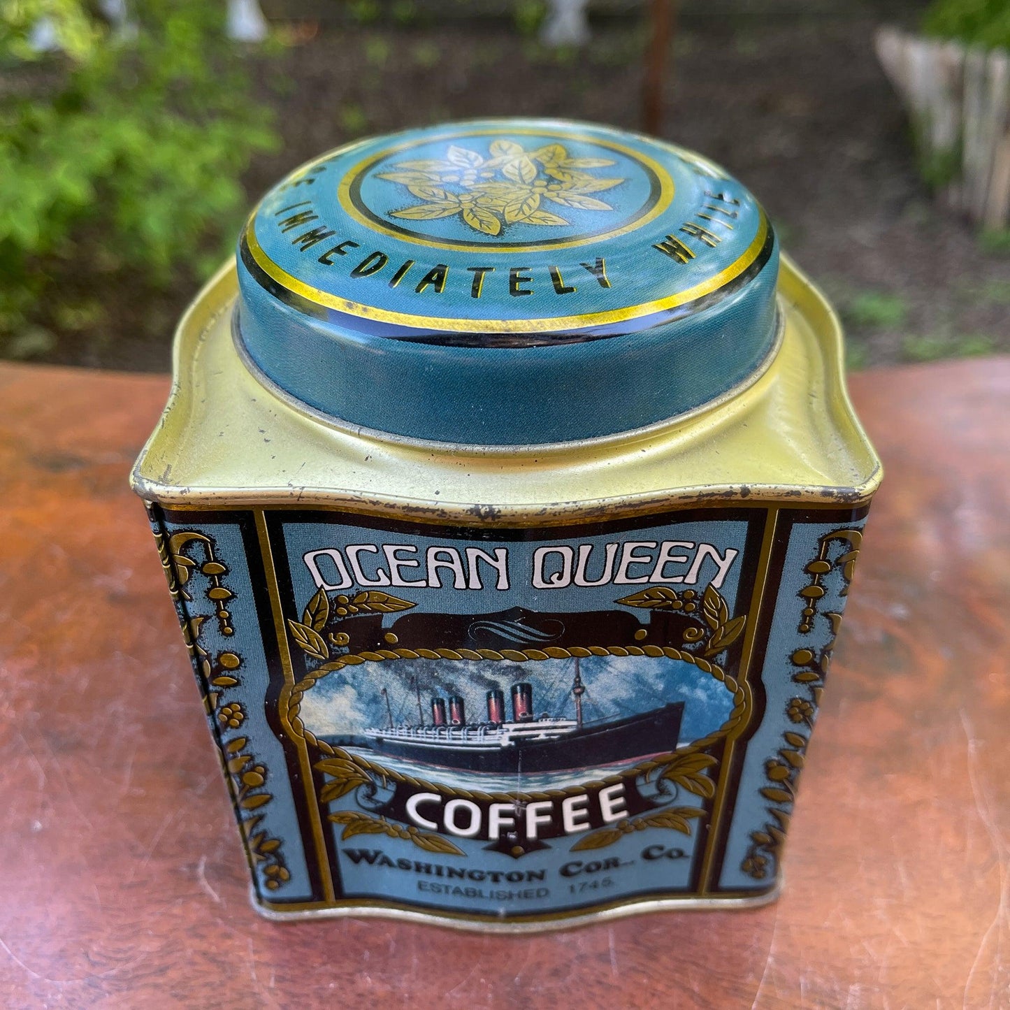 Ocean Queen koffie blik - Bamestra Curiosa