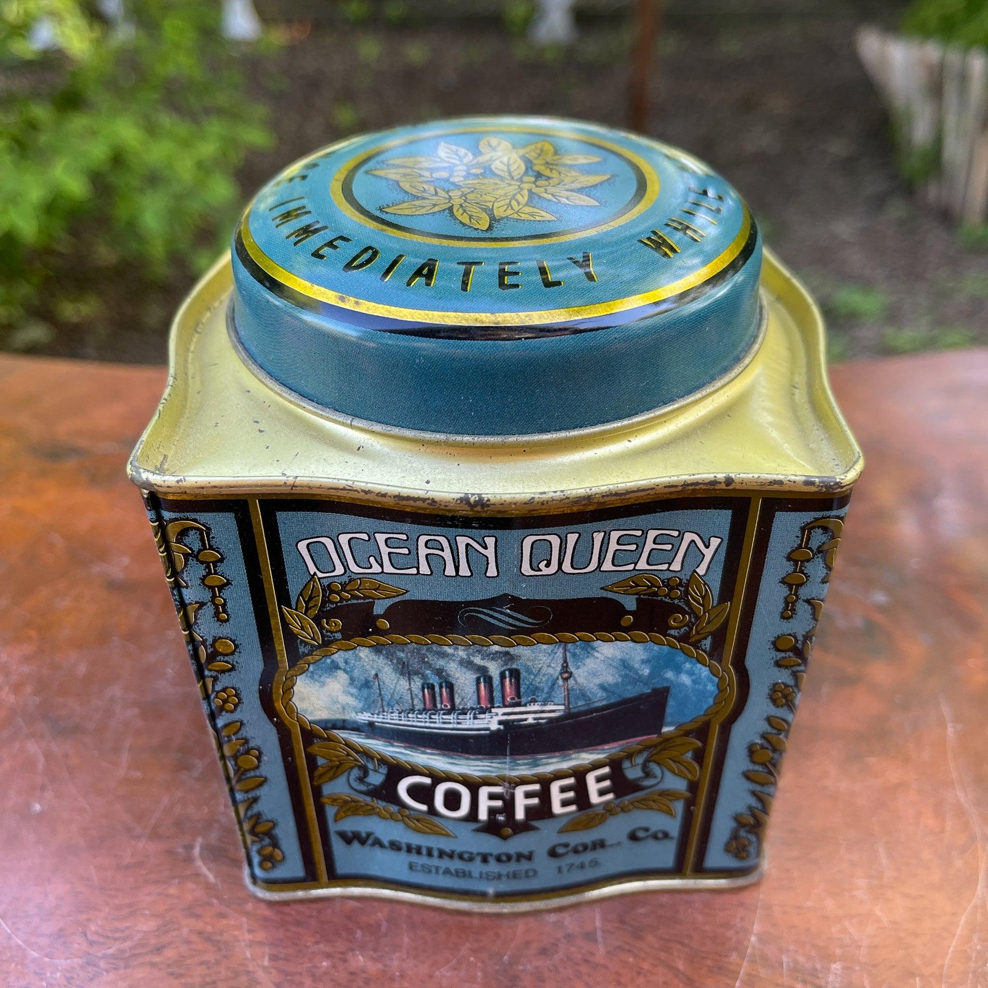 Ocean Queen koffie blik - Bamestra Curiosa