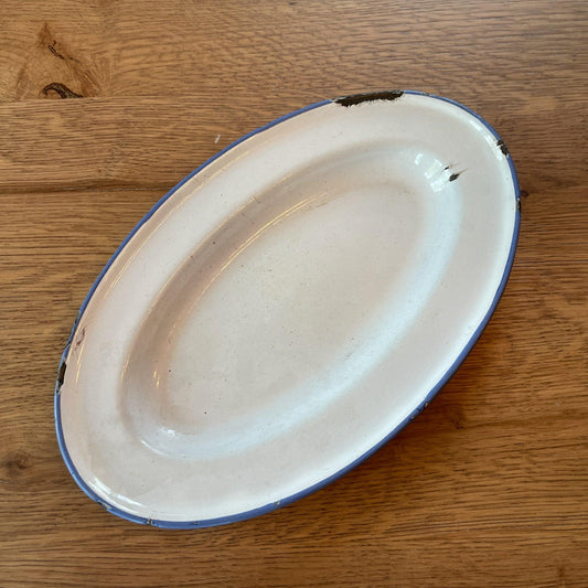 Ovale emaille schaal - Bamestra Curiosa