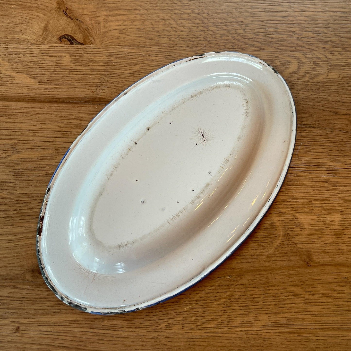 Ovale emaille schaal - Bamestra Curiosa