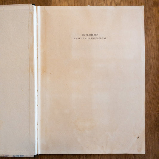 Over Dieren Raak Ik Niet Uitgepraat - The Collectionist