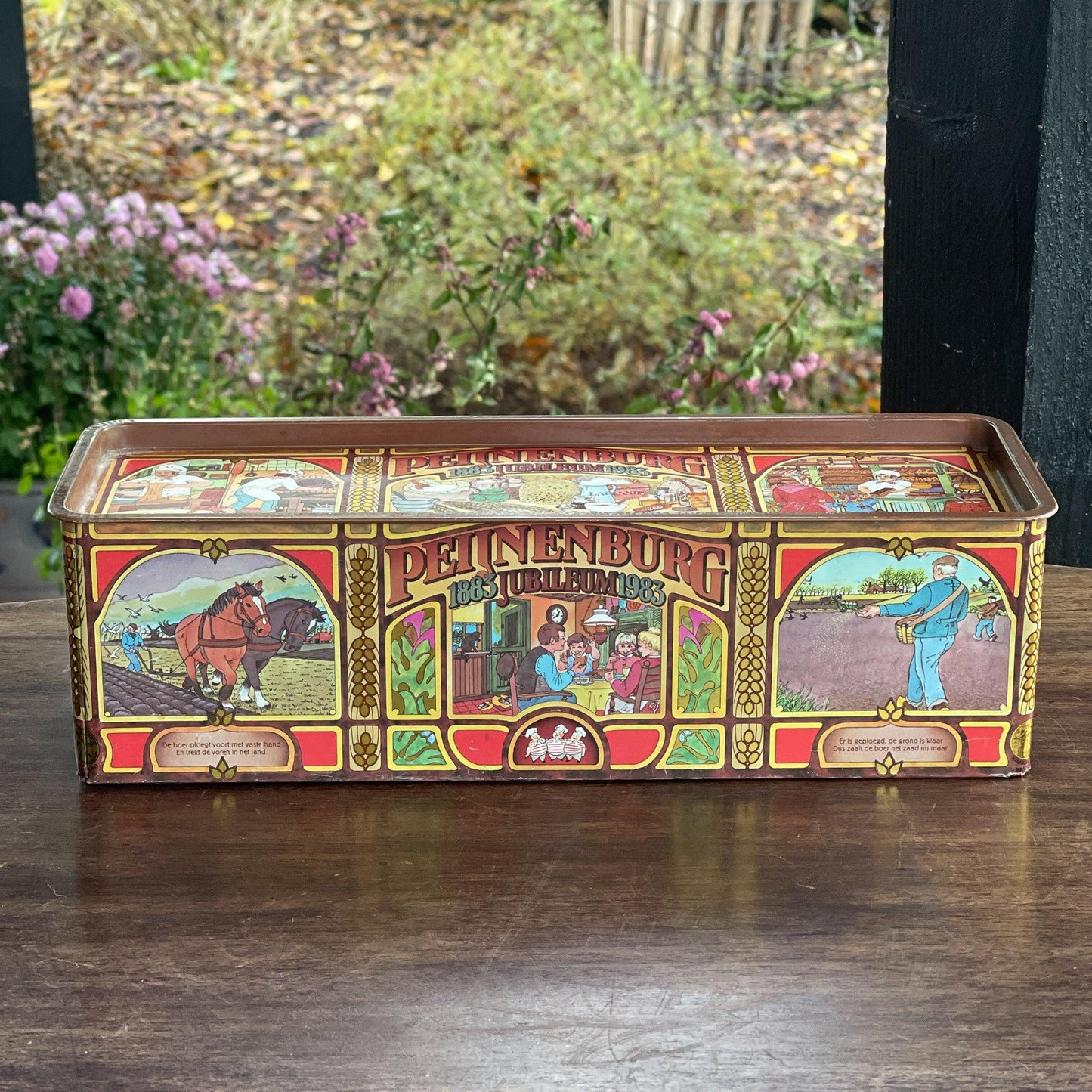 Peijenburg 100 jarig Jubileum ontbijtkoek blik - Bamestra Curiosa