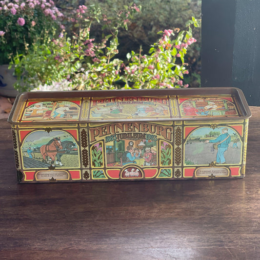 Peijenburg 100 jarig Jubileum ontbijtkoek blik - Bamestra Curiosa