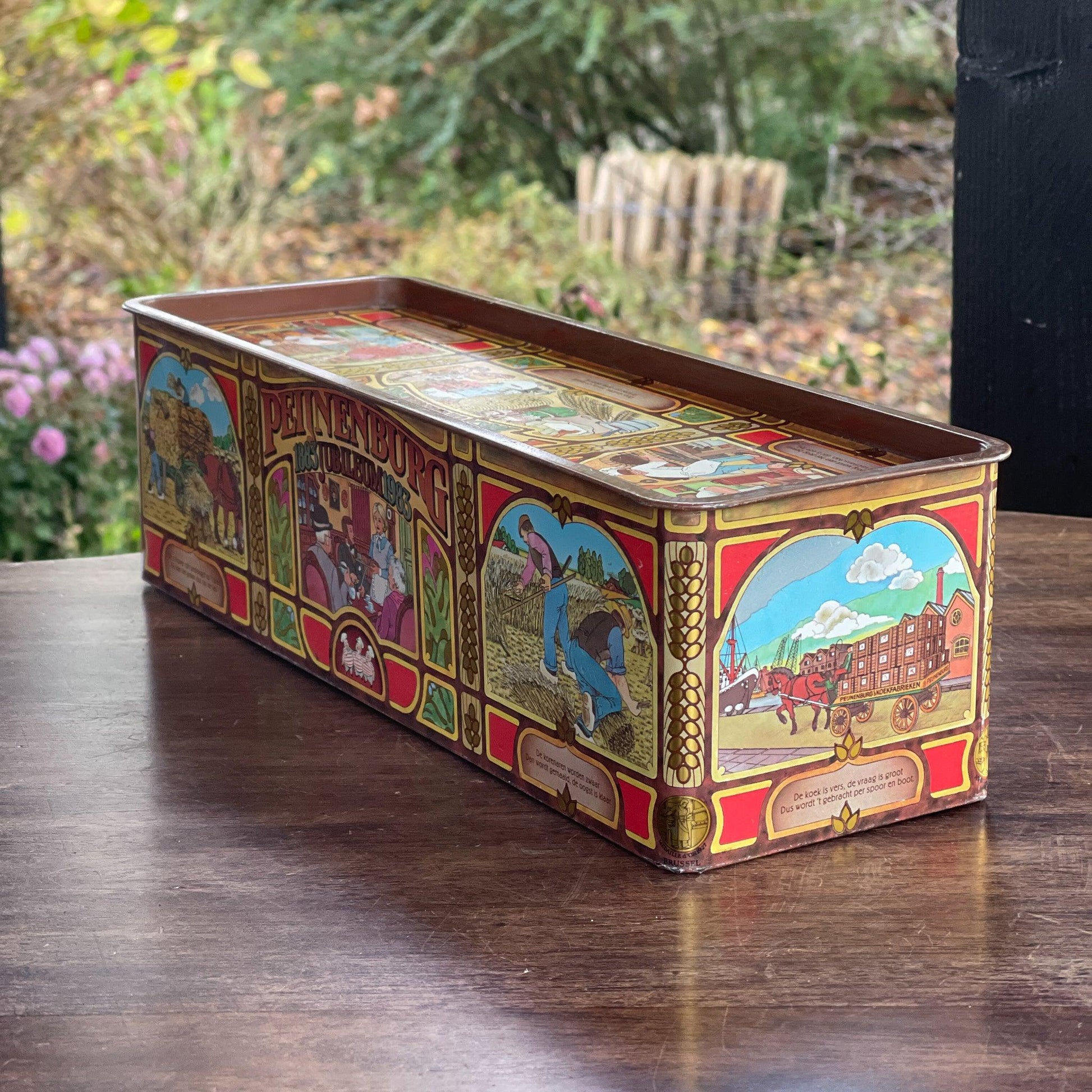 Peijenburg 100 jarig Jubileum ontbijtkoek blik - Bamestra Curiosa
