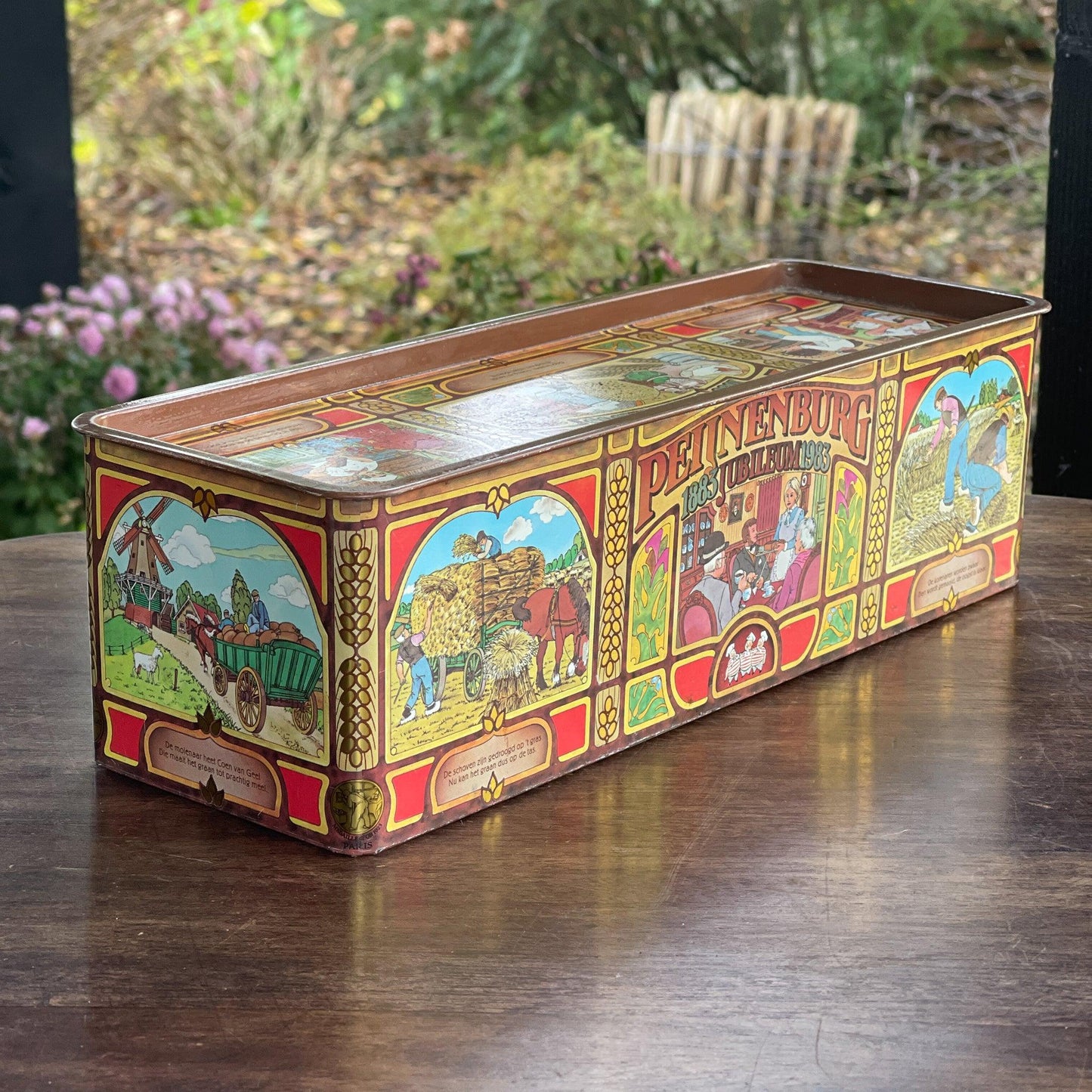 Peijenburg 100 jarig Jubileum ontbijtkoek blik - Bamestra Curiosa