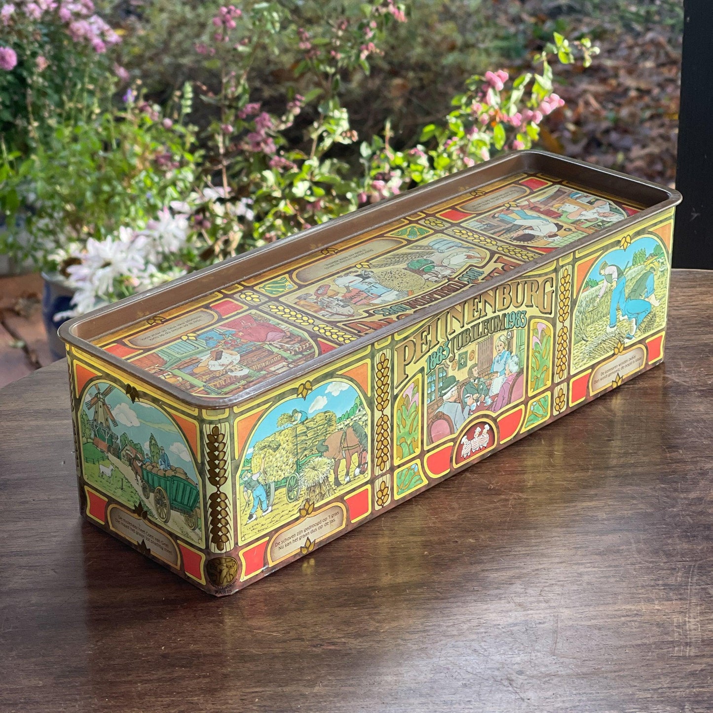 Peijenburg 100 jarig Jubileum ontbijtkoek blik - Bamestra Curiosa