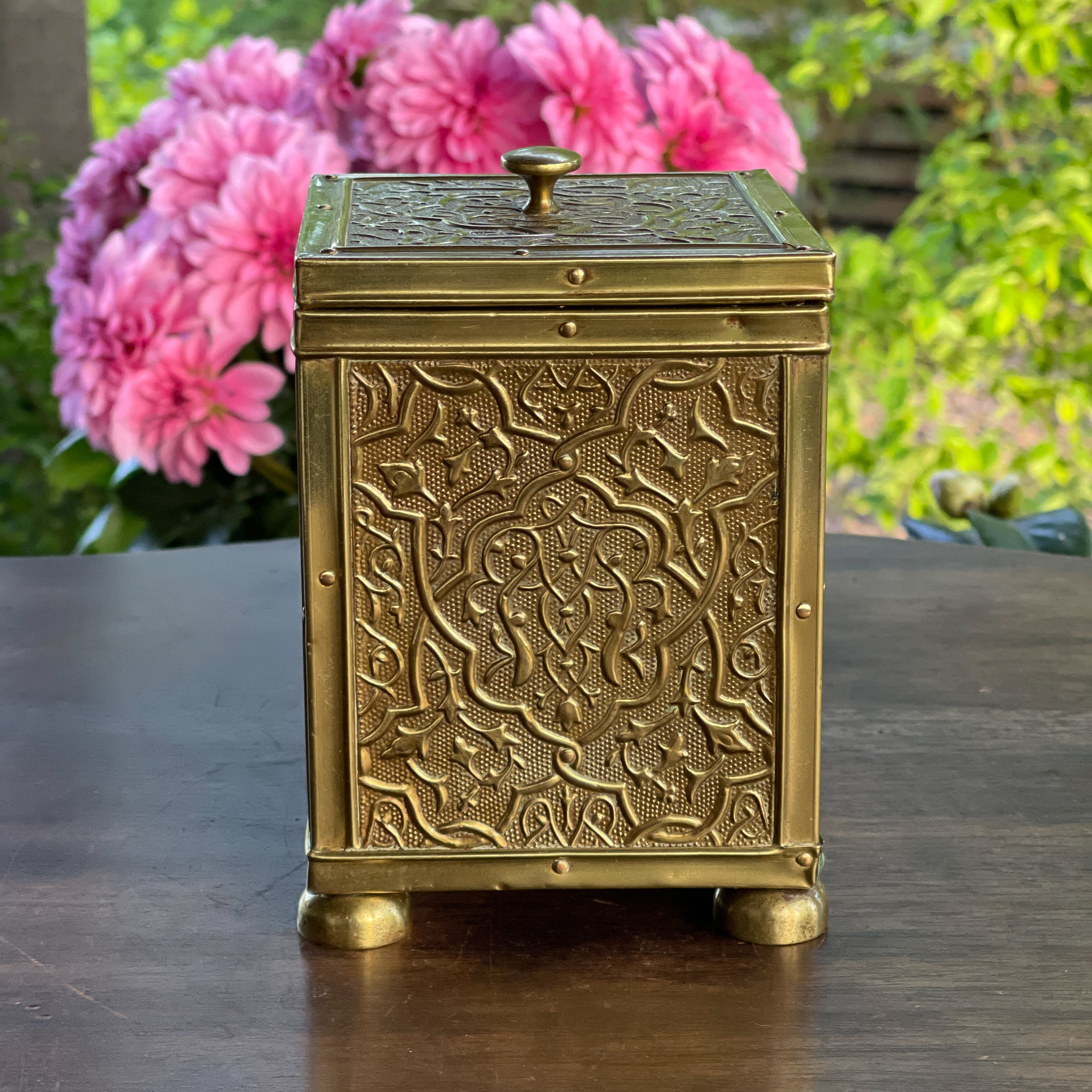 Perzische Geelkoperen Theebus - 20e Eeuw - The Collectionist