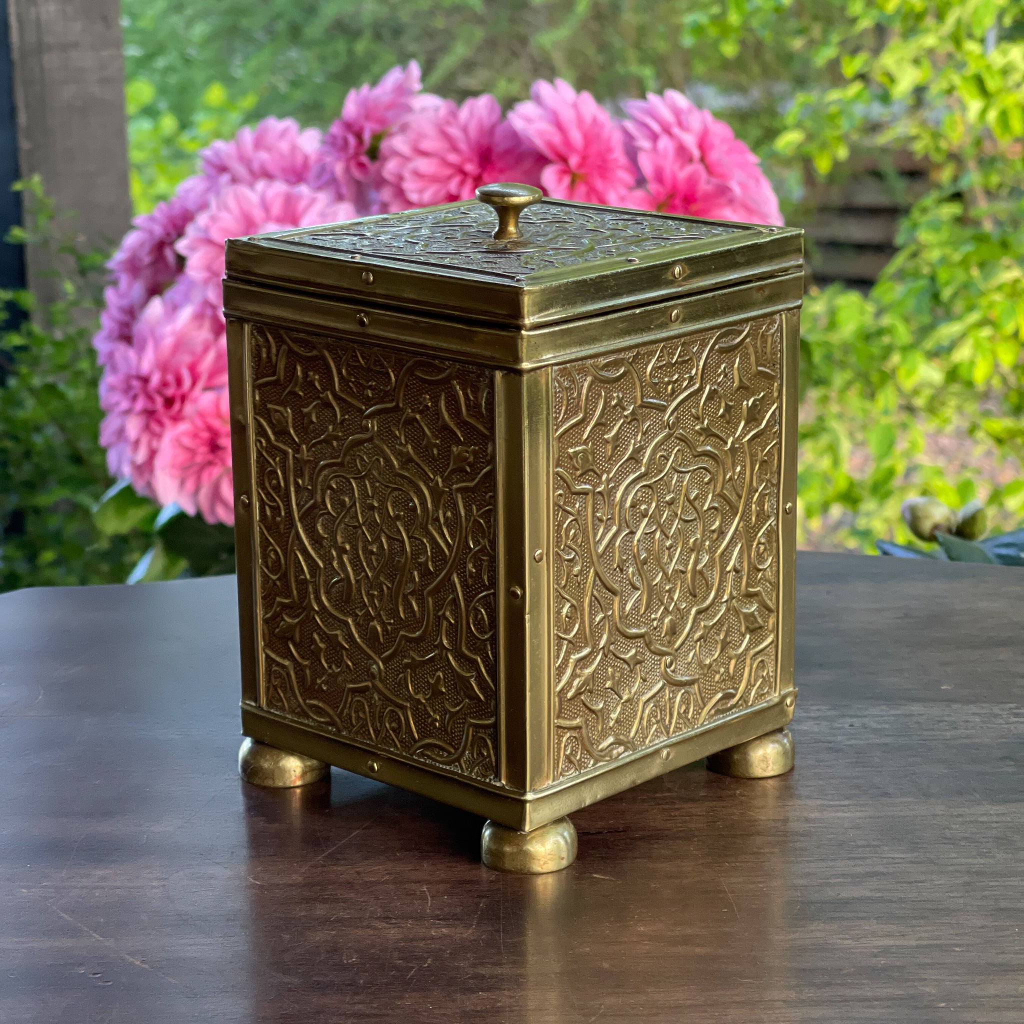 Perzische Geelkoperen Theebus - 20e Eeuw - The Collectionist