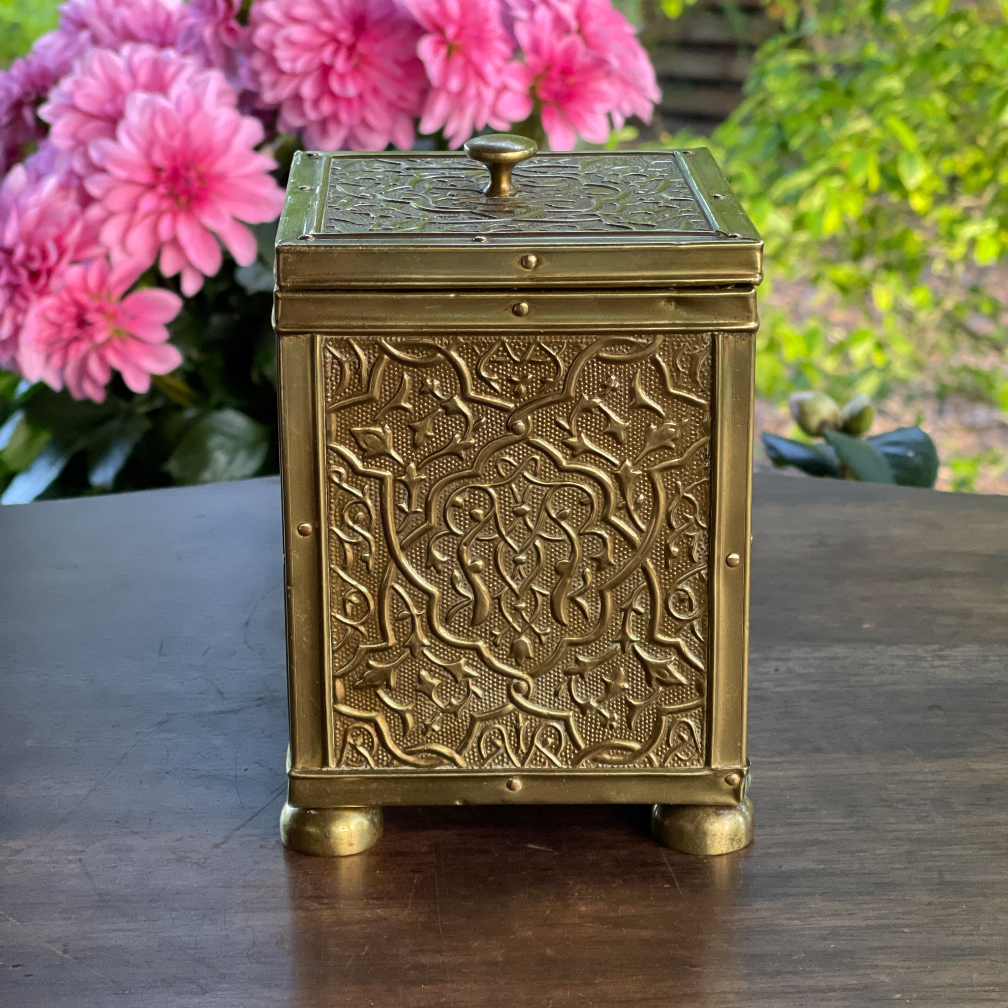 Perzische Geelkoperen Theebus - 20e Eeuw - The Collectionist