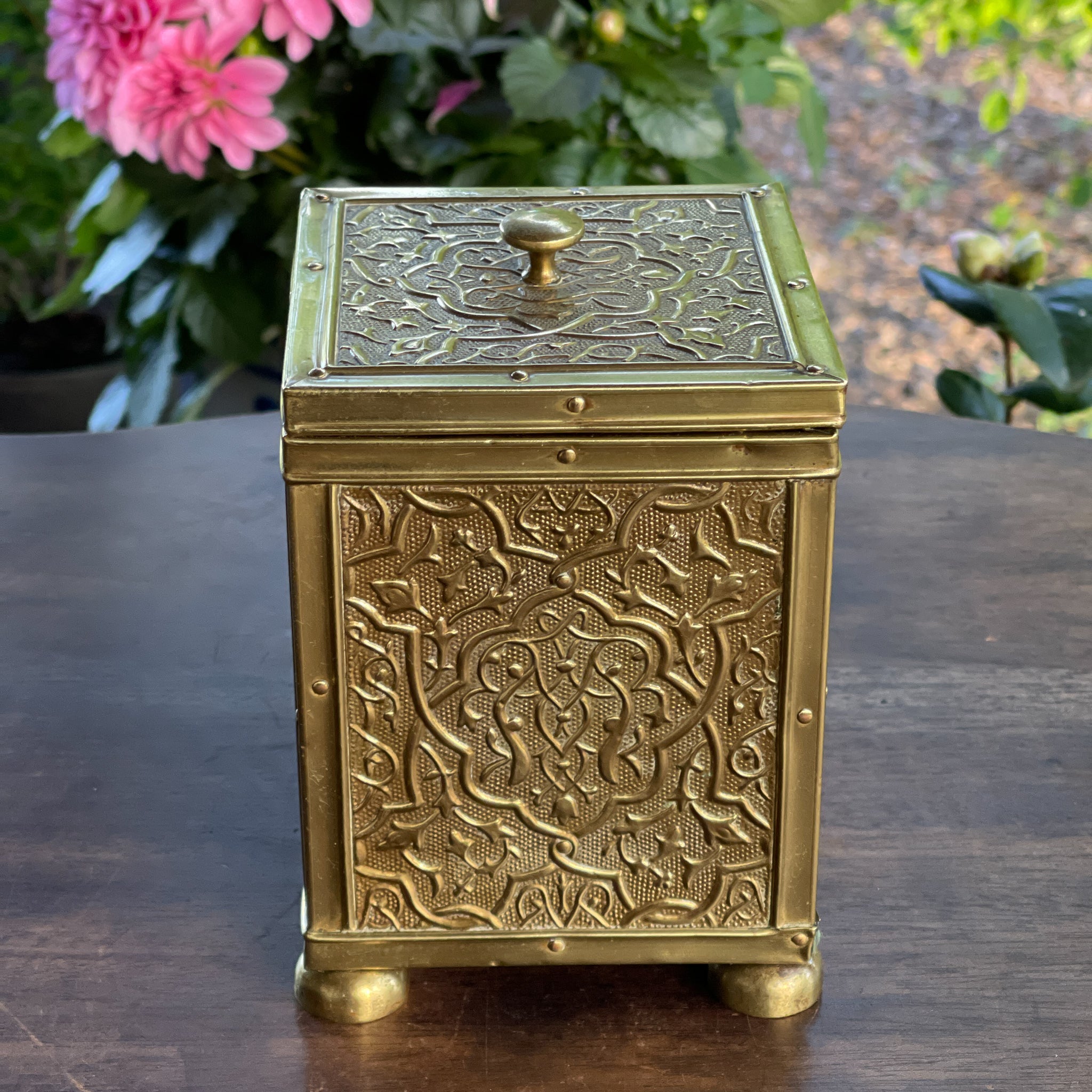 Perzische Geelkoperen Theebus - 20e Eeuw - The Collectionist