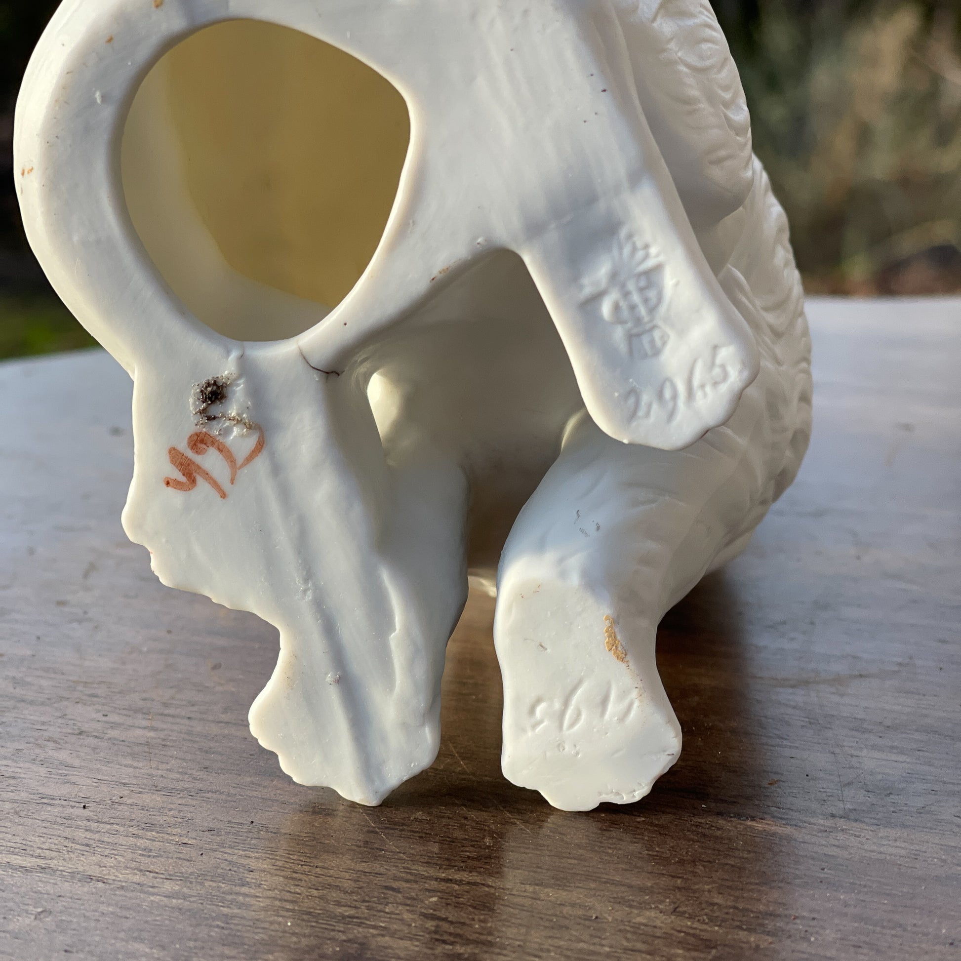 Antieke Poes Van Gräfenthal Porselein - Bamestra Curiosa